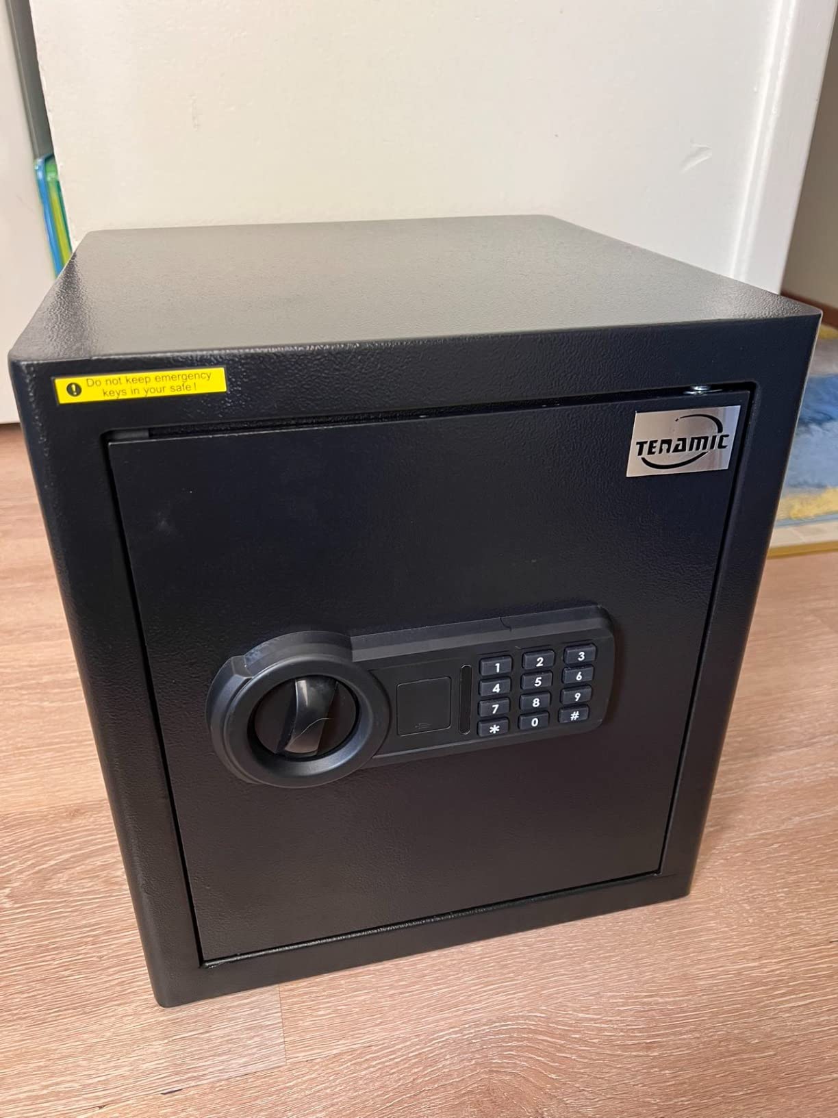 Tenamic Safe Box 2.2 Cuft Fireproof Waterproof Home Safe, Keypad Large Lock Box Cabinet Safes, Solid Alloy Steel Office Hotel Home Safe, Black - Customer Photo 2