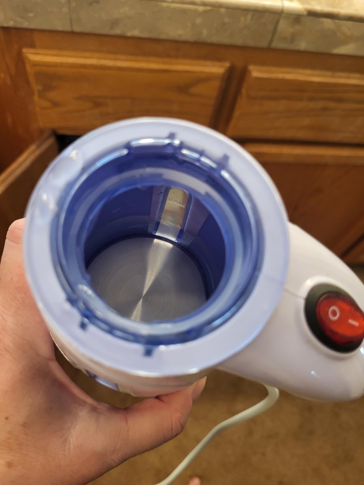 OGHom Steamer for Clothes, Handheld Clothing Steamer for Garment, 240ml Big Capacity 700W Portable Travel Steam Iron (Blue) - Customer Photo 2