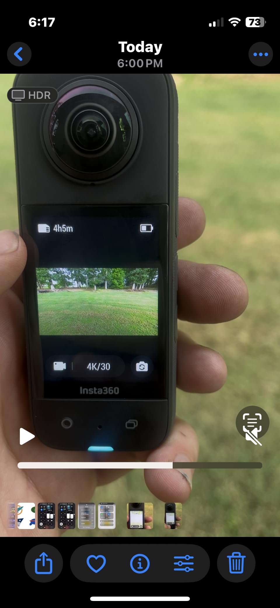 Insta360 X3 - Waterproof 360 Action Camera with 1/2