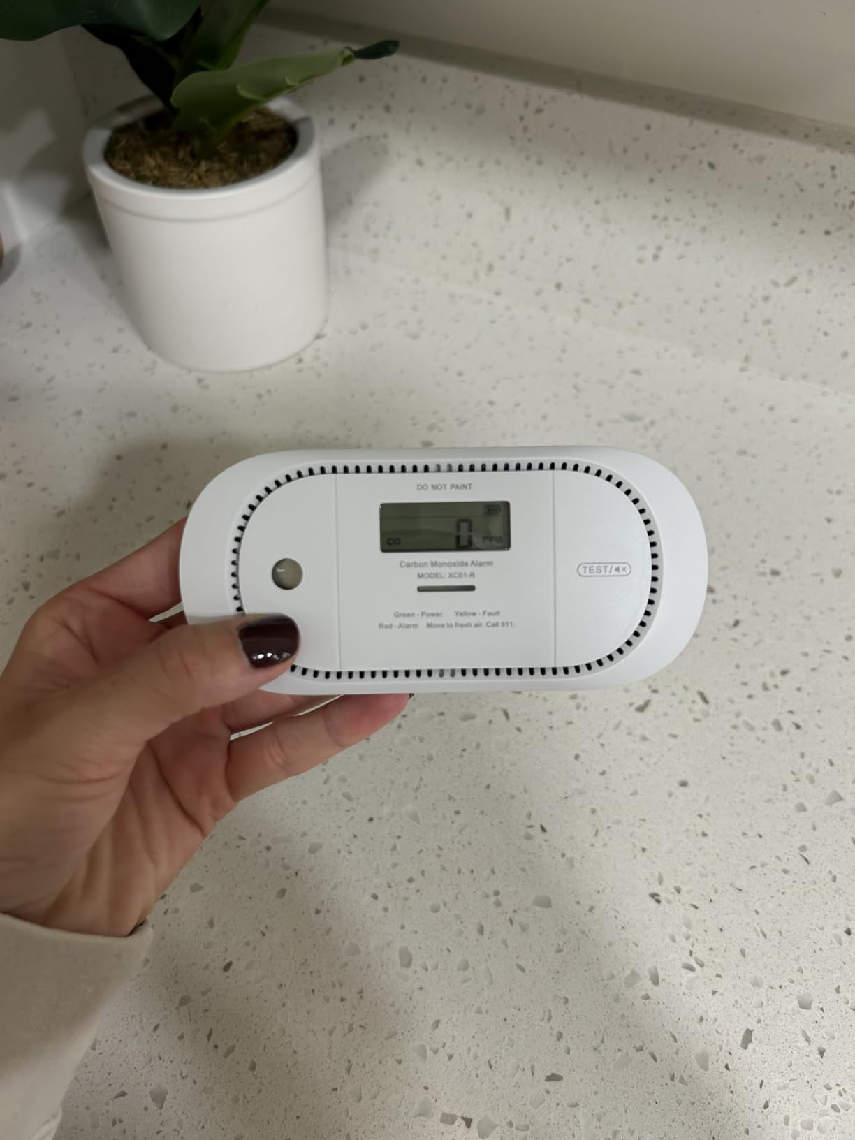 X-Sense Smart Carbon Monoxide Detector, Wi-Fi CO Detector, Real-Time Push Notifications via X-Sense Home Security App, Replaceable Battery, Optional 24/7 Professional Monitoring Service, XC04-WX - Customer Photo 1