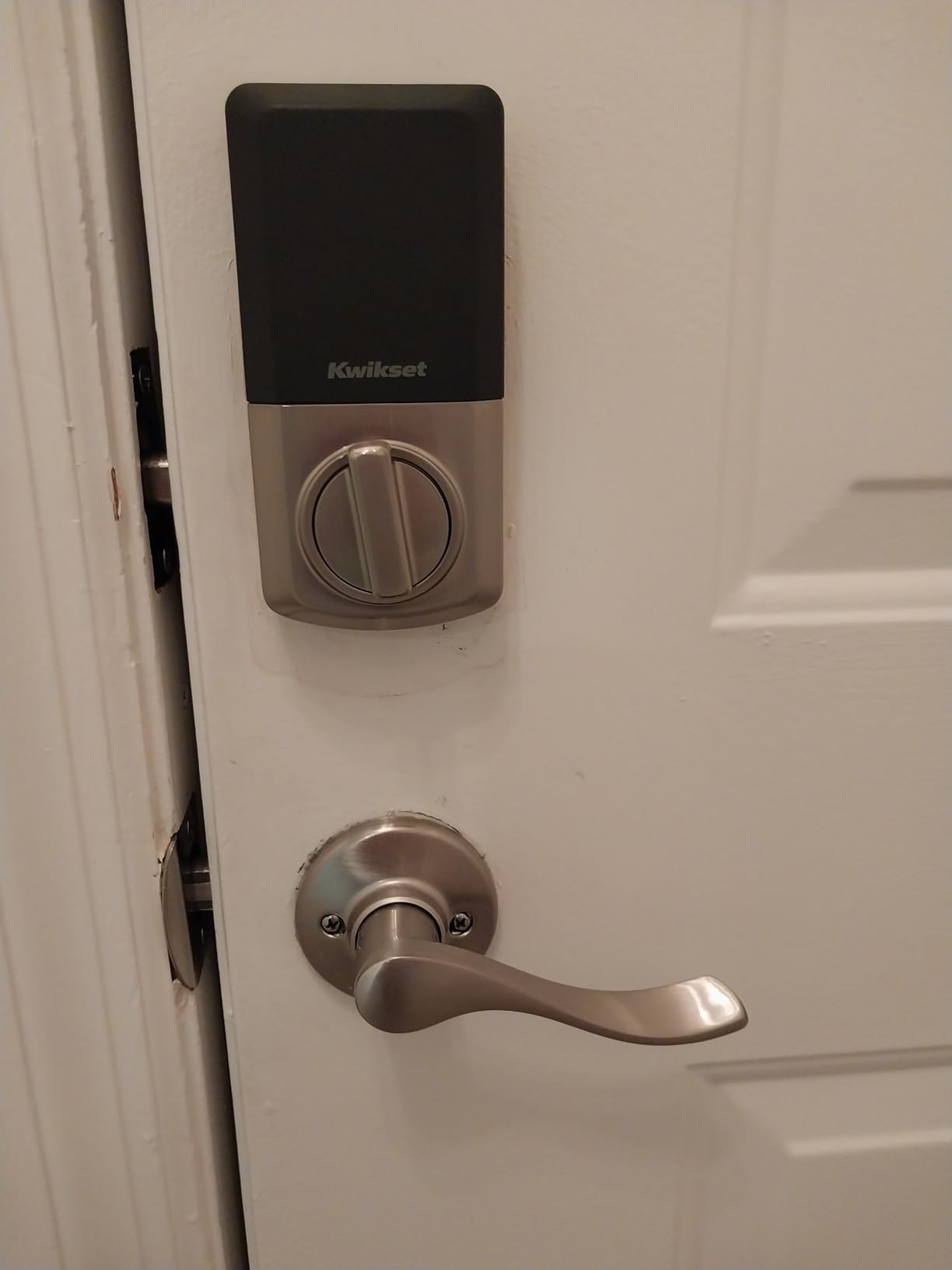 Kwikset SmartCode 260 Keyless Entry Electronic Keypad Deadbolt Door Lock with Auto-Lock, Custom User Codes, Advanced Security in Satin Nickel Traditional - Customer Photo 1