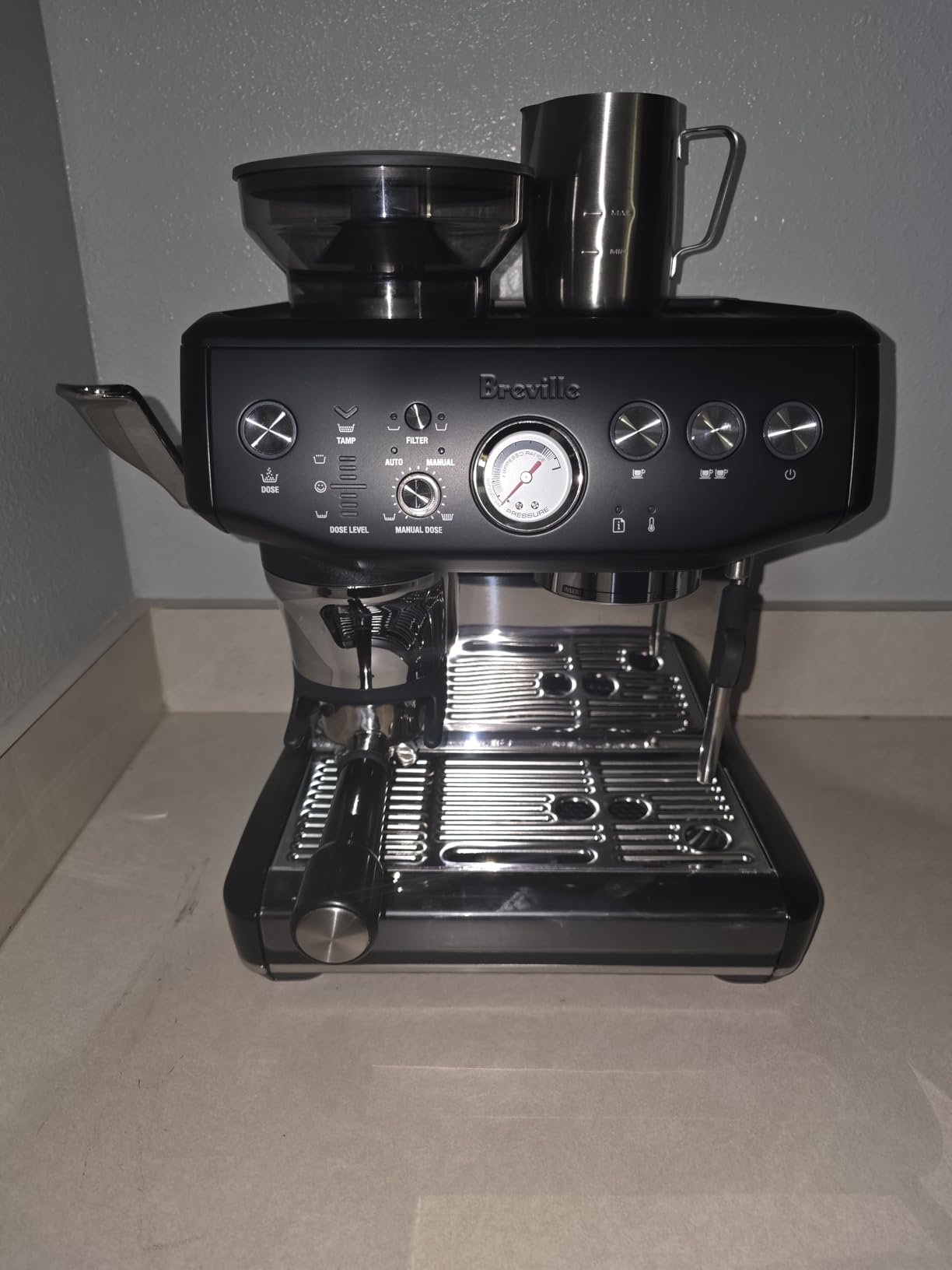 Breville Barista Express Impress Espresso Machine BES876BSS, Brushed Stainless Steel - Customer Photo 1