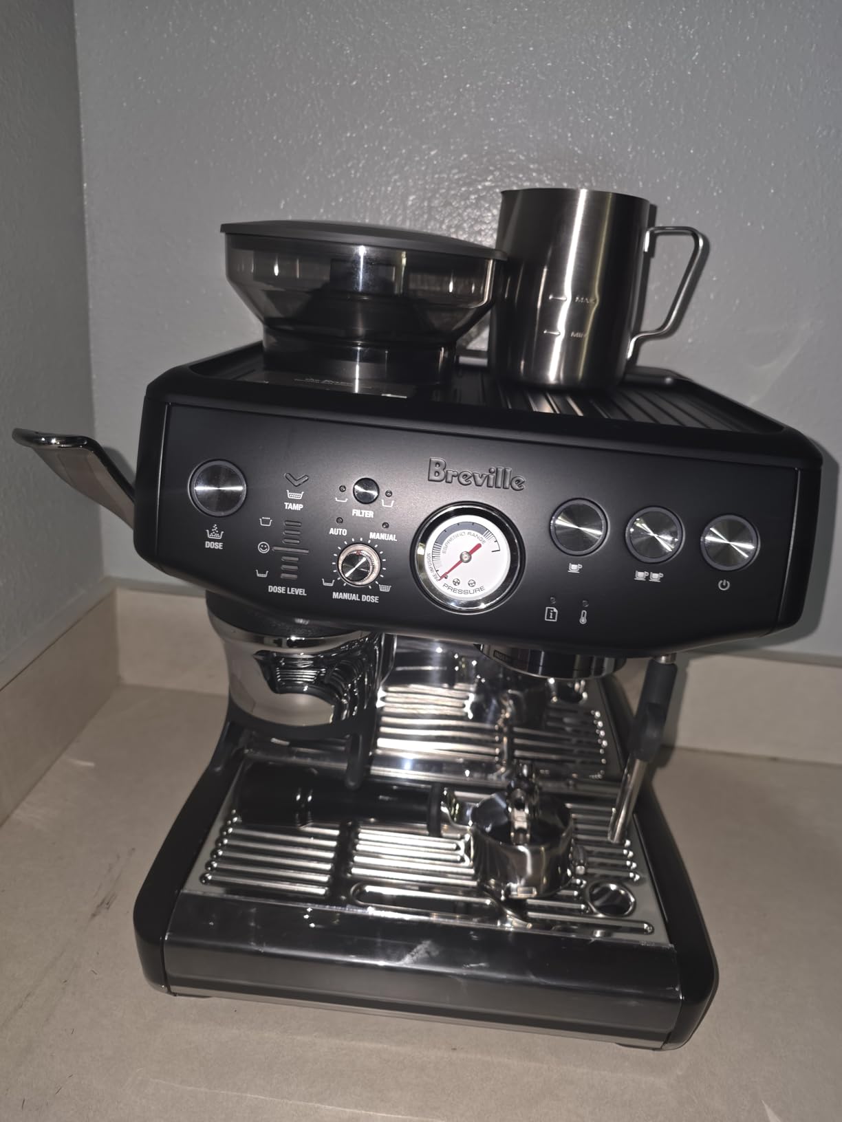 Breville Barista Express Impress Espresso Machine BES876BSS, Brushed Stainless Steel - Customer Photo 1