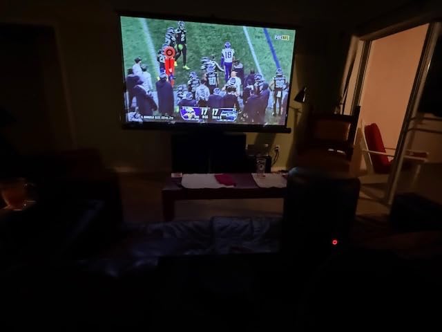 NEBULA Capsule 3 Laser, Outdoor Portable Mini Wi-Fi Smart TV Projector, Upgraded with Google TV, Official Netflix, Dolby Digital, 120 inches Screen and 2.5H Built-In Battery - Customer Photo 2