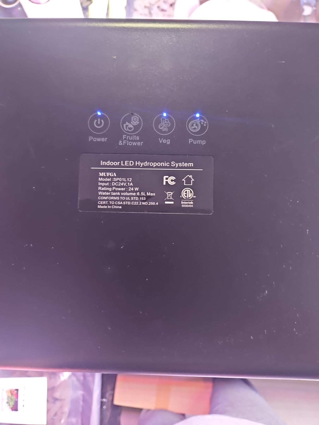 MUFGA 12 Pods Hydroponics Growing System, Indoor Garden with LED Grow Light, Plants Germination Kit, Mini Herb Garden with Pump System, Height Adjustable (No Seed) - Customer Photo 2