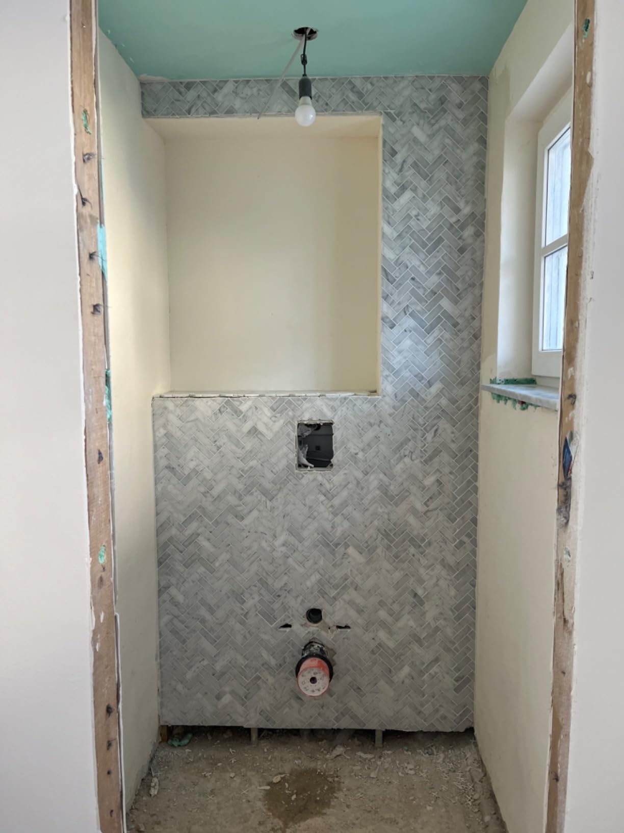 Soulscrafts Italian White Carrara Marble 4 Inch Hexagon Mosaic Tile Matte for Kitchen Backsplash Bathroom Wall & Floor Tile 5 Sheets/Box - Customer Photo 2