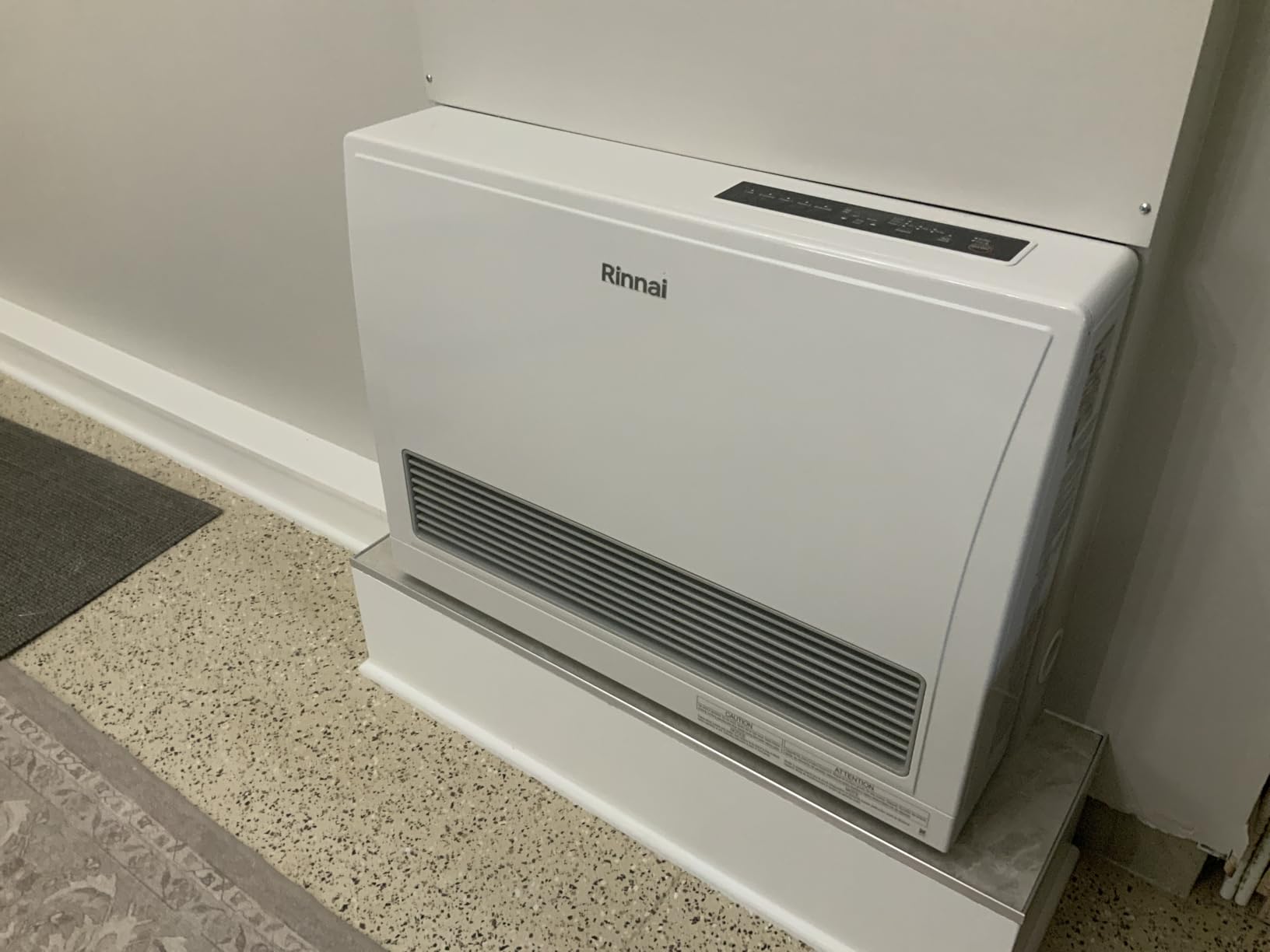 Rinnai EX17DTN Direct Vent Wall Furnace, Indoor Natural Gas Heater, Energy Efficient Space Heater, 17,000 BTU, Beige - Customer Photo 1