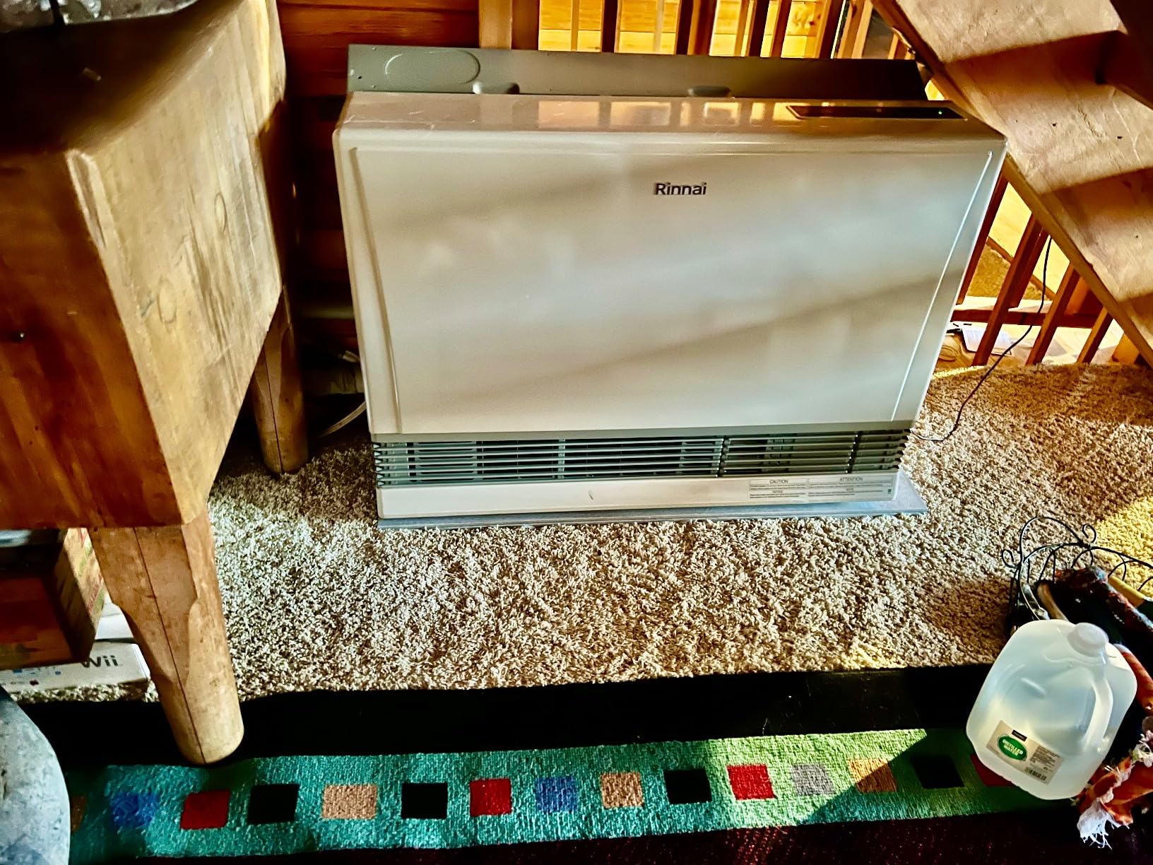 Rinnai EX17DTN Direct Vent Wall Furnace, Indoor Natural Gas Heater, Energy Efficient Space Heater, 17,000 BTU, Beige - Customer Photo 2