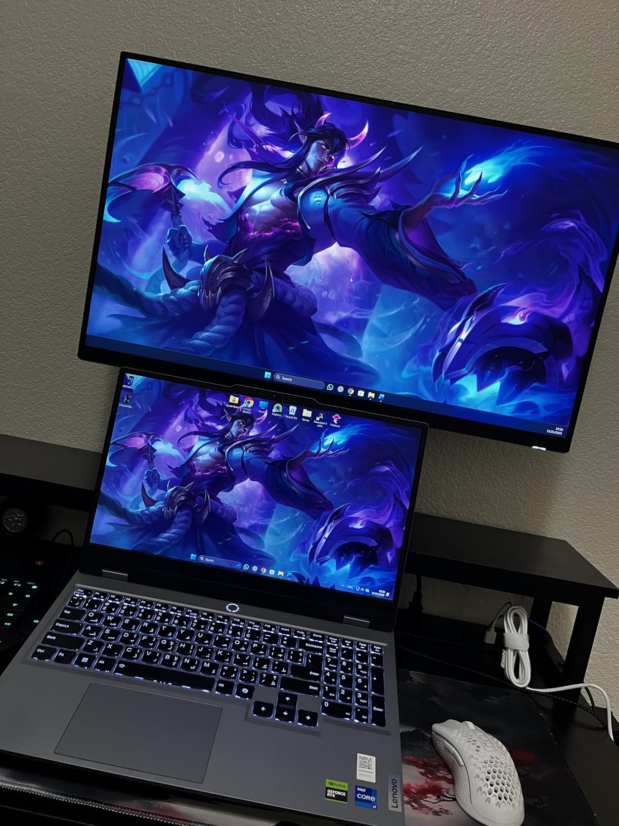 Alienware 25 Gaming Monitor AW2523HF - 24.5'' IPS LED Full HD (1920x1080) 360Hz Display - AMD FreeSync - VESA - Monitor (USB, HDMI) Height/Tilt/Swivel/Pivot Adjustability - Dark side of the Moon - Customer Photo 5