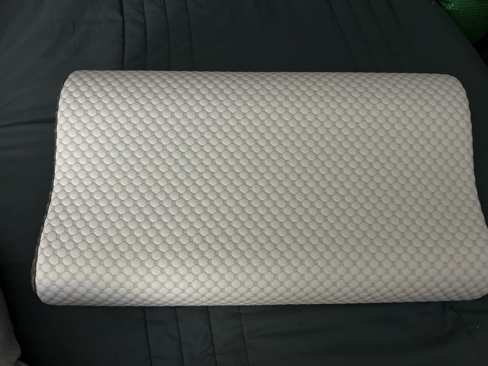 Memory Foam Bed Pillow for Sleeping, Ergonomic Cervical Contour Neck Support Orthopedic Pillow for Side Back Stomach Sleeper, Neck and Shoulder Pain - Customer Photo 1