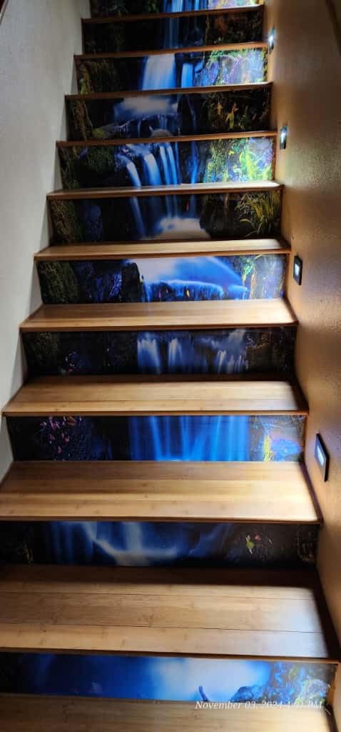 LEONLITE Black 5CCT 120V LED Step Lights, 3.5W 150LM 5%-100% Dimmable Horizontal Stair Lights Indoor Outdoor Wet Location, CRI90+ & ETL, 2700K/3000K/3500K/4000K/5000K, Aluminum, Pack of 6 - Customer Photo 2