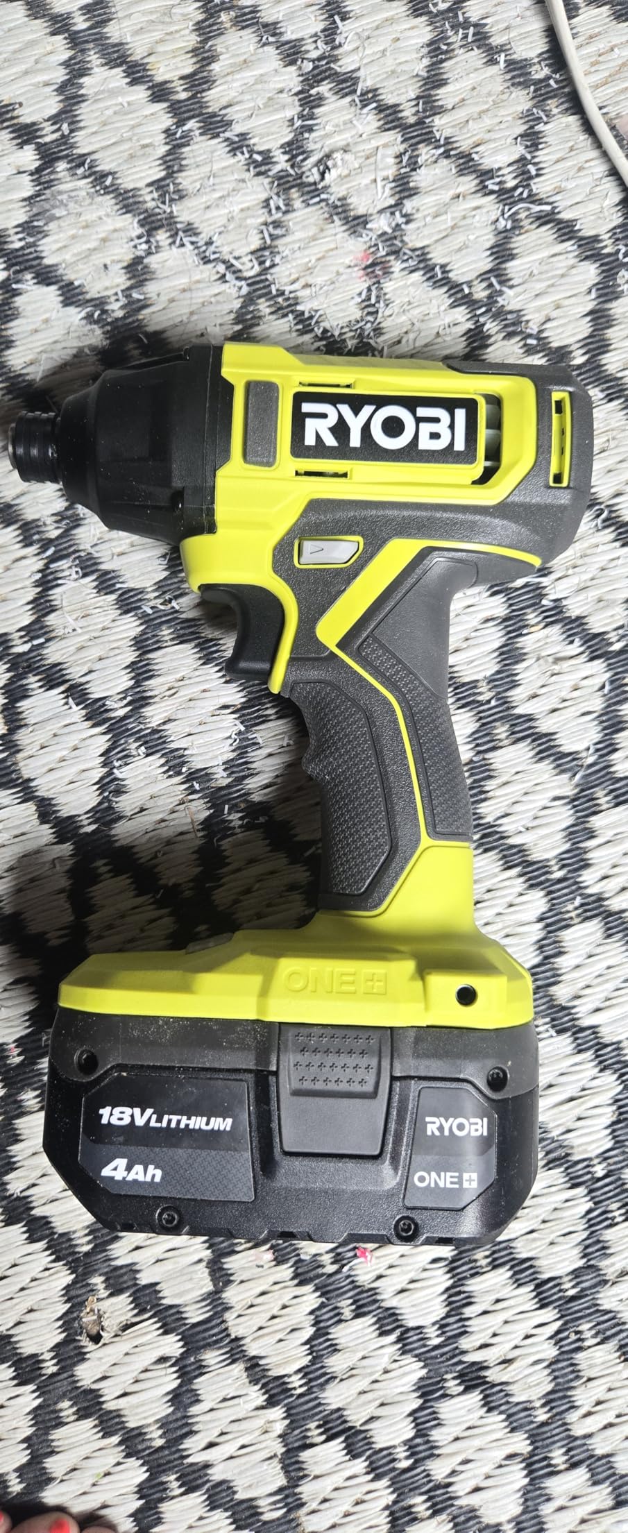 RYOBI ONE+ 18V Cordless 1/4 in. Impact Driver (Tool Only) Green - Customer Photo 1