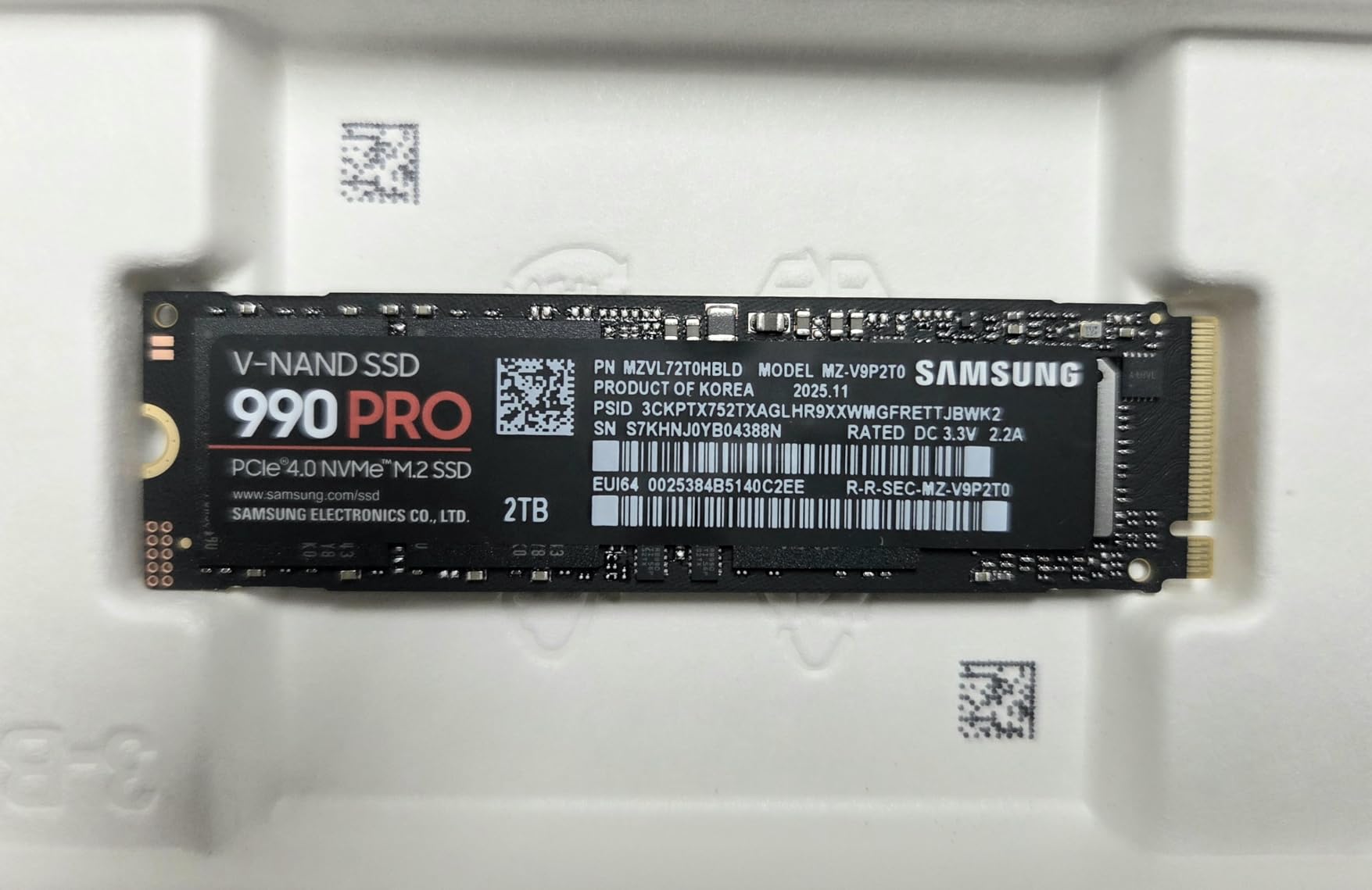 Samsung 990 PRO Heatsink SSD 1TB, NVMe M.2, Speeds Up to 7,450MB/s - Customer Photo 1