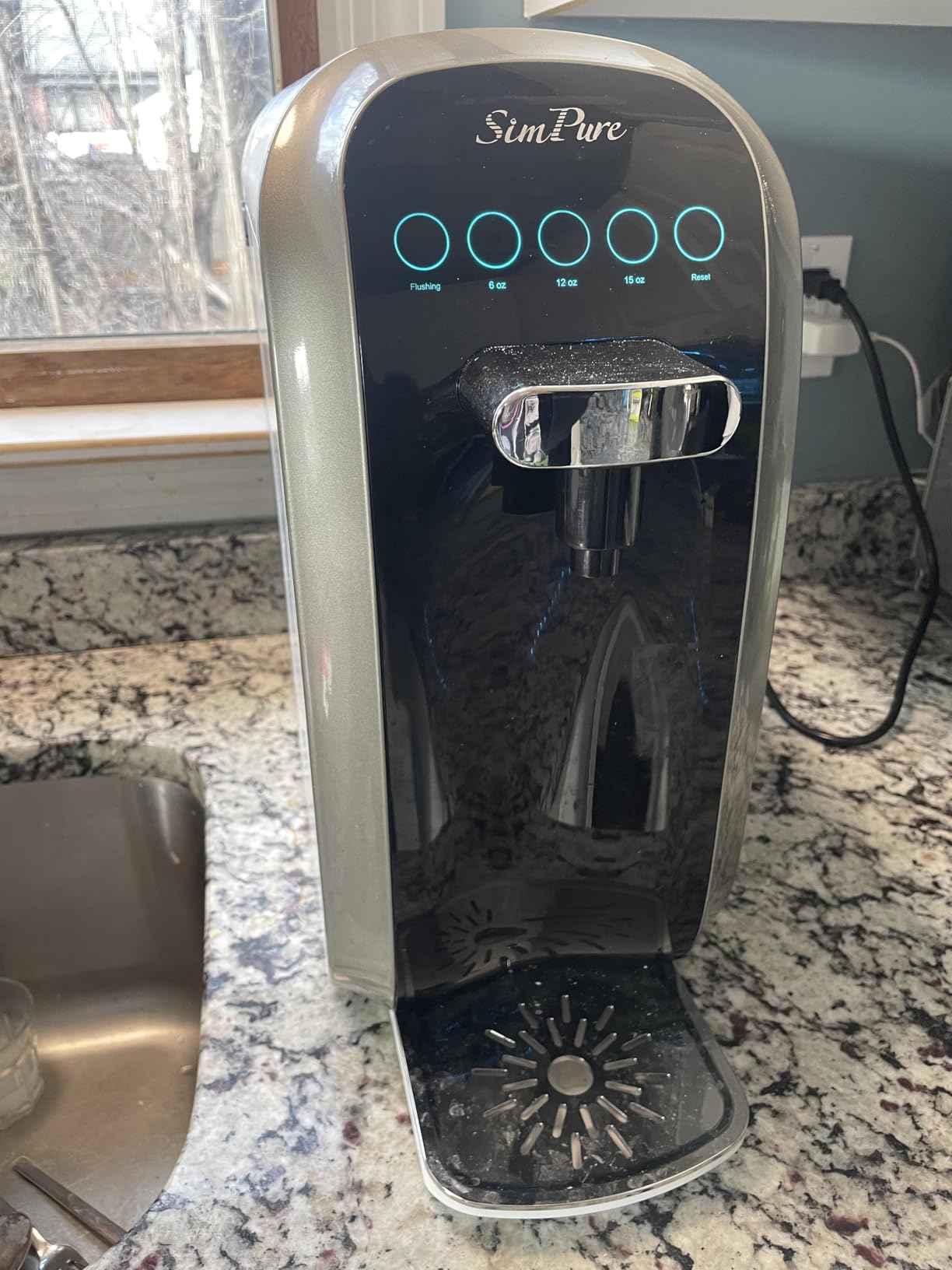 SimPure Y7P-BW UV Countertop Reverse Osmosis Water Filter, NSF/ANSI 58 Certified, 5 Stage RO Water Filtration System, Water Purifier for Home, No Installation, 4: 1 Pure to Drain, Classic Pure Taste - Customer Photo 1