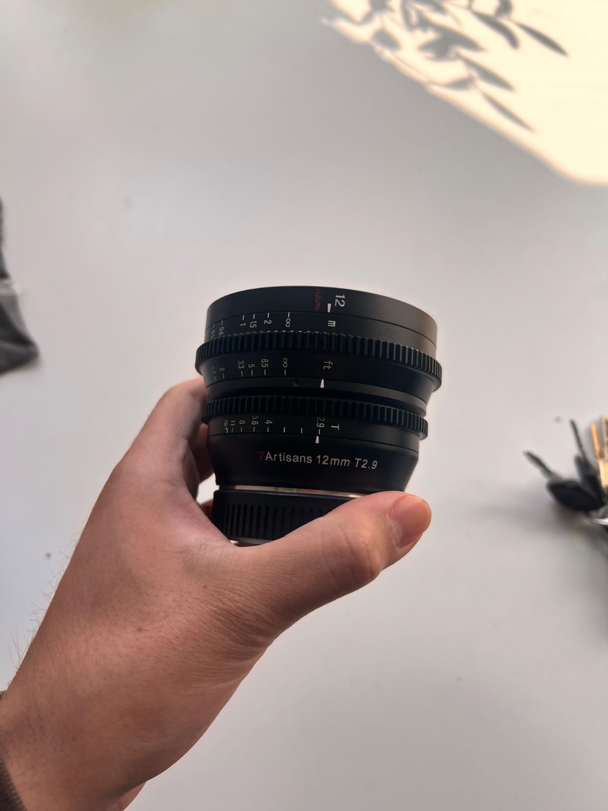 7Artisans 12mm T2.9 Large Aperture APS-C Ultra Wide Angle Cine Lens, Manual Fixed Focus Low Distortion Cinema Lens Compatible for Sony E Mount A6500 A6300 A5000 A9 NEX 3 NEX 3N NEX 5R, Black - Customer Photo 2