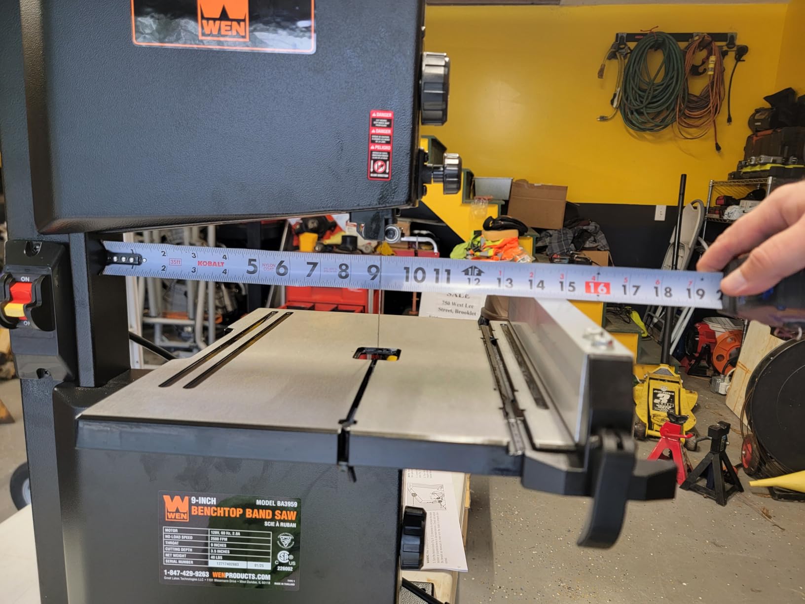 WEN 9-Inch Band Saw, 2.8-Amp Benchtop (BA3959) - Customer Photo 3