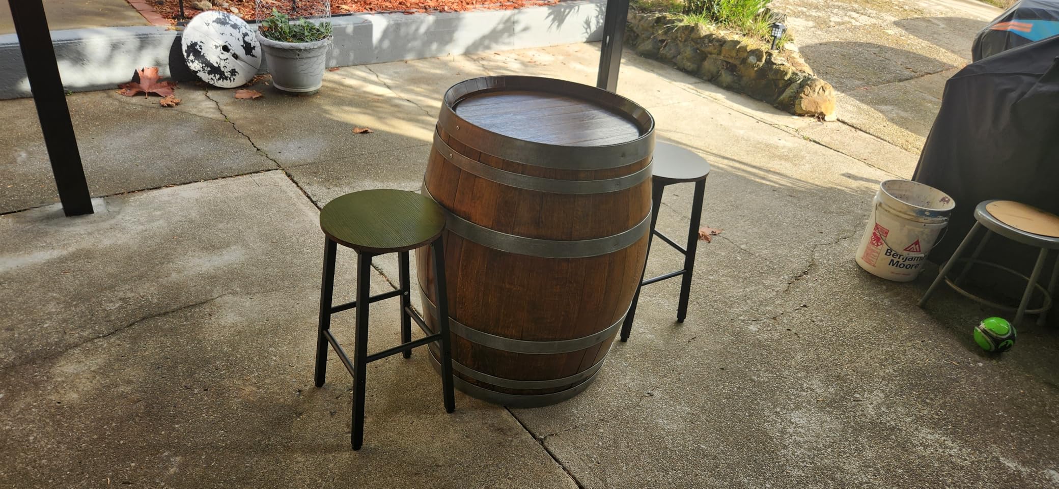 HOOBRO Bar Stools, Barstools Set of 2,Counter Height Barstools, 24.8