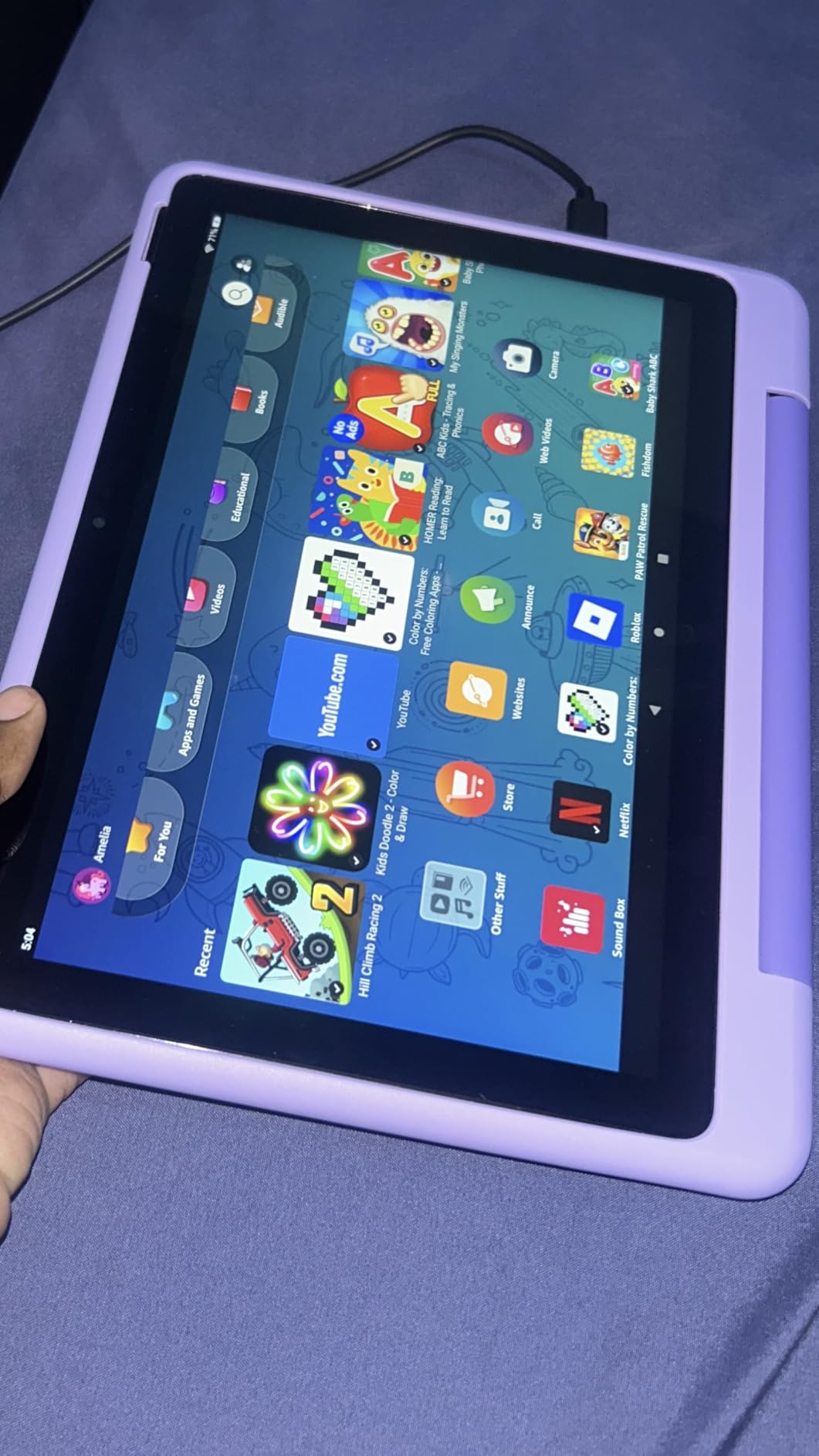 Amazon Fire HD 10 Kids Pro tablet (newest model) ages 6-12 | Bright 10.1