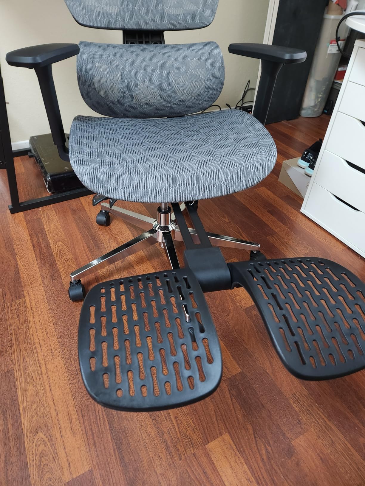 PatioMage Ergonomic Office Chair, Big and Tall Desk Chair with Adjustable Lumbar Support & Seat Depth, High Back Computer Chair, Swivel Mesh Chairs with Wheels for Home Office, Black - Customer Photo 1