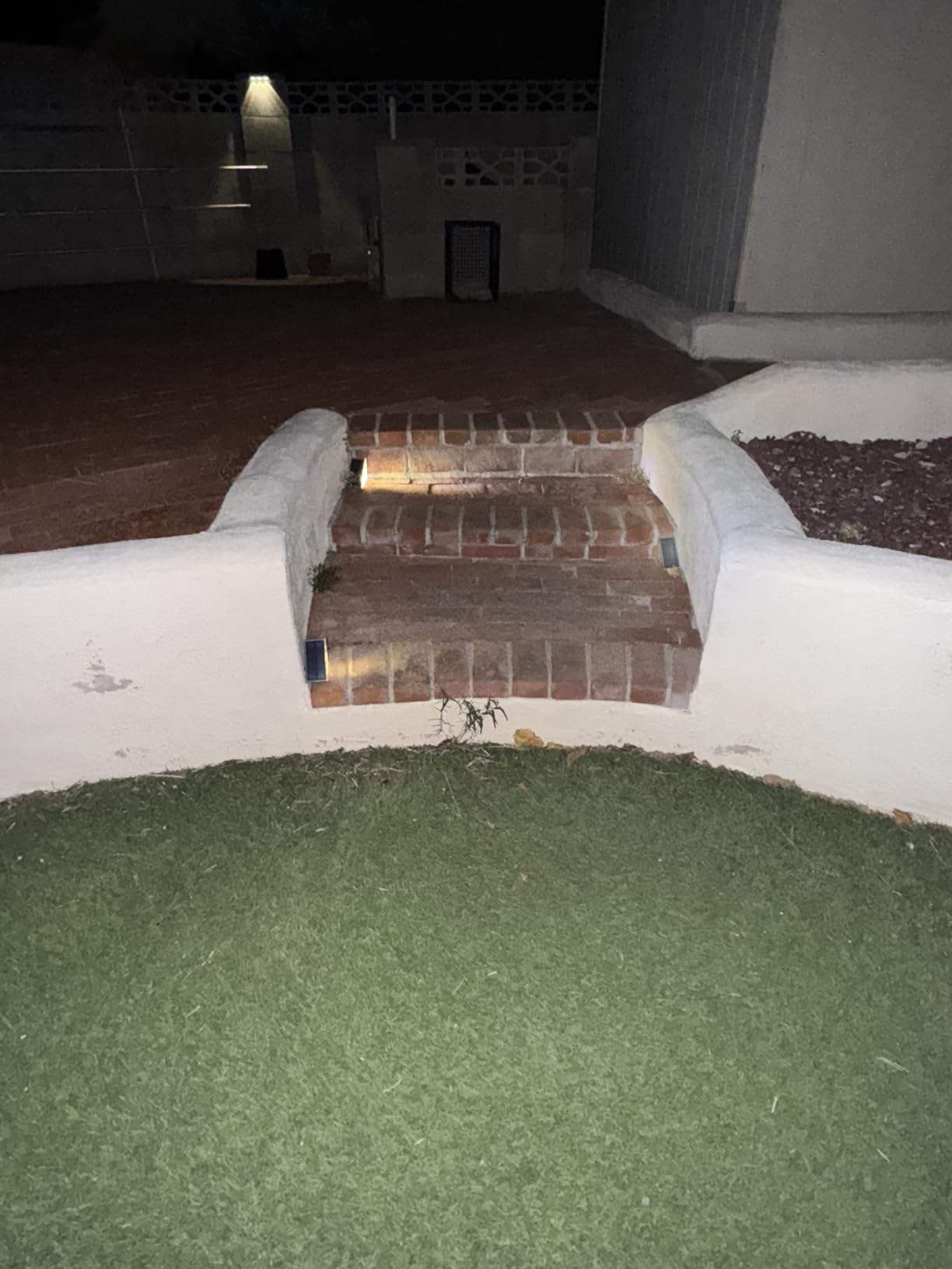 NIORSUN Solar Step Lights 6 Pack, Outdoor Stair Lights Waterproof IP67 with Auto On/Off - 3000K Warm White for Steps, Stairs, Deck, Patio, Yard, Porch, Garden, Sidewalk, Front Door - Customer Photo 1