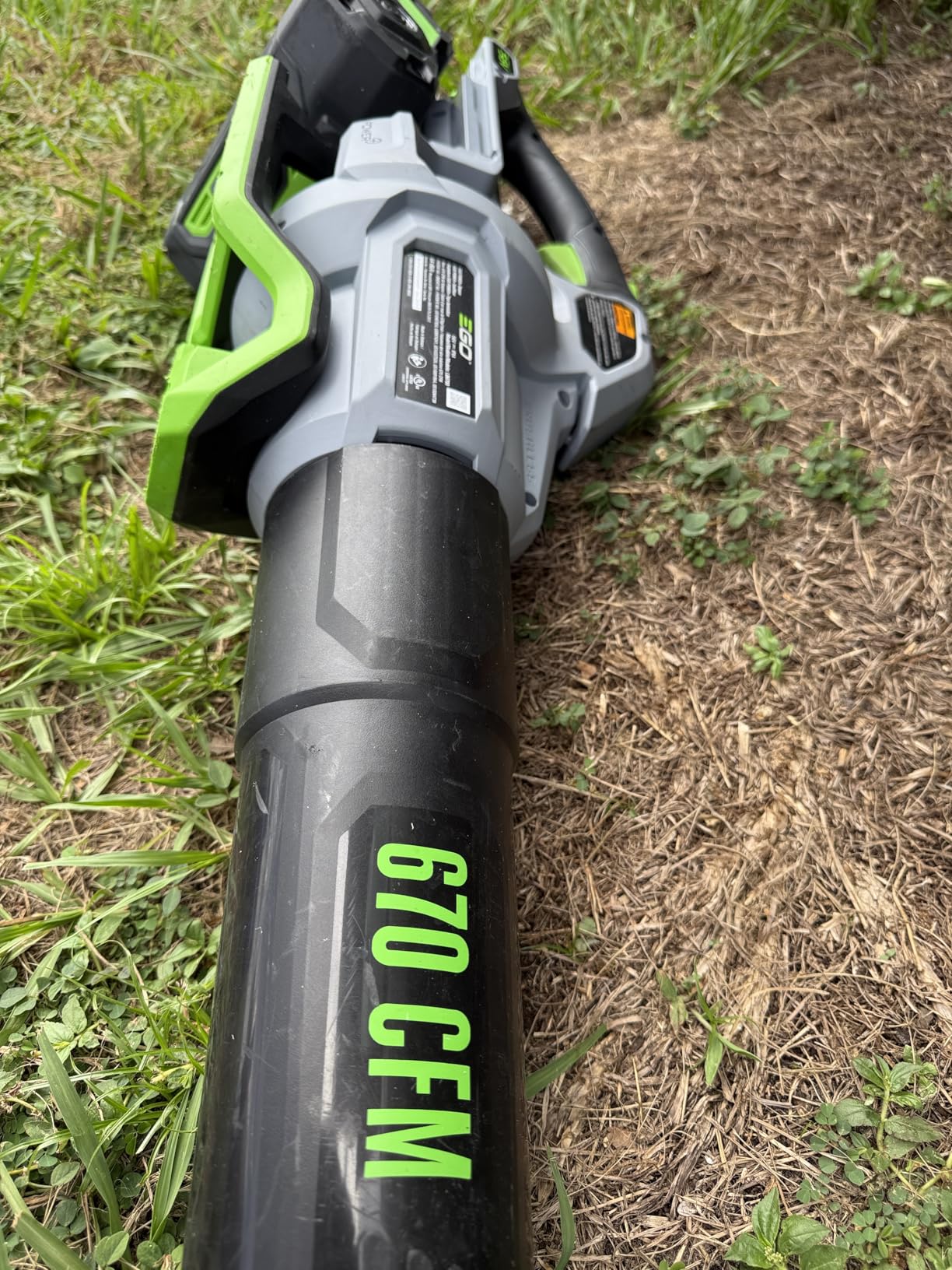 EGO POWER+ Leaf Blower, Cordless Electric 670 CFM, Includes 56V 4.0Ah Battery and Charger - LB6703 - Customer Photo 2