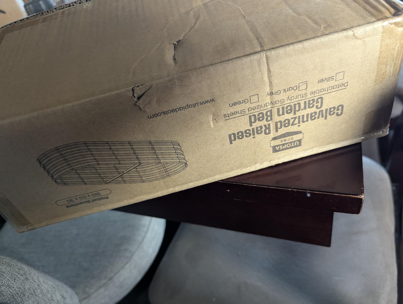 Utopia Home Galvanized Raised Garden Bed Kit 4x2x1ft, Planter Box Raised Garden Beds Outdoor, Easy Assembly Metal Raised Bed for Gardening Vegetables, Fruits, Flowers - Pack of 01 - Silver - Customer Photo 1