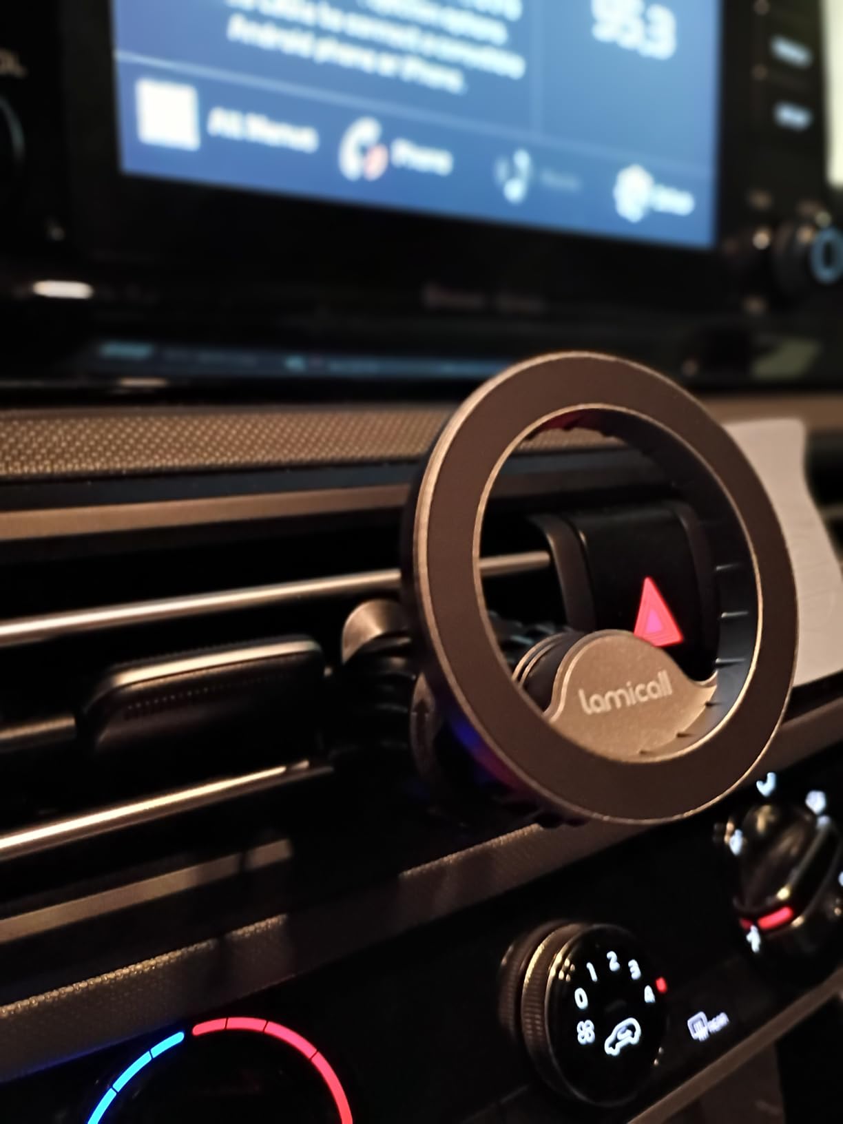 Lamicall for MagSafe Car Mount - [20 Super Magnets] Magnetic Car Phone Mount, Air Vent Phone Holder Car, Hands Free Cell Phone Holder Clip Car fit iPhone 17 16 15 14 13 Pro Plus Max Cradles - Customer Photo 2