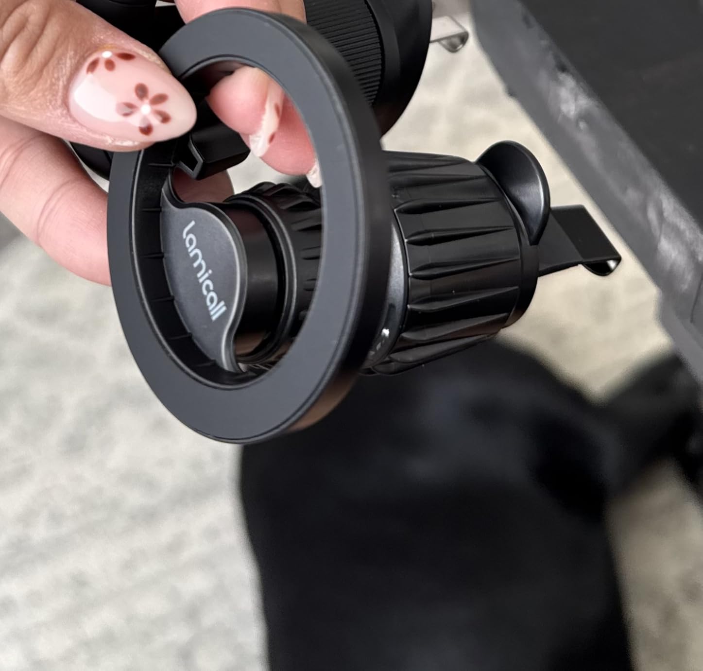 Lamicall for MagSafe Car Mount - [20 Super Magnets] Magnetic Car Phone Mount, Air Vent Phone Holder Car, Hands Free Cell Phone Holder Clip Car fit iPhone 17 16 15 14 13 Pro Plus Max Cradles - Customer Photo 5