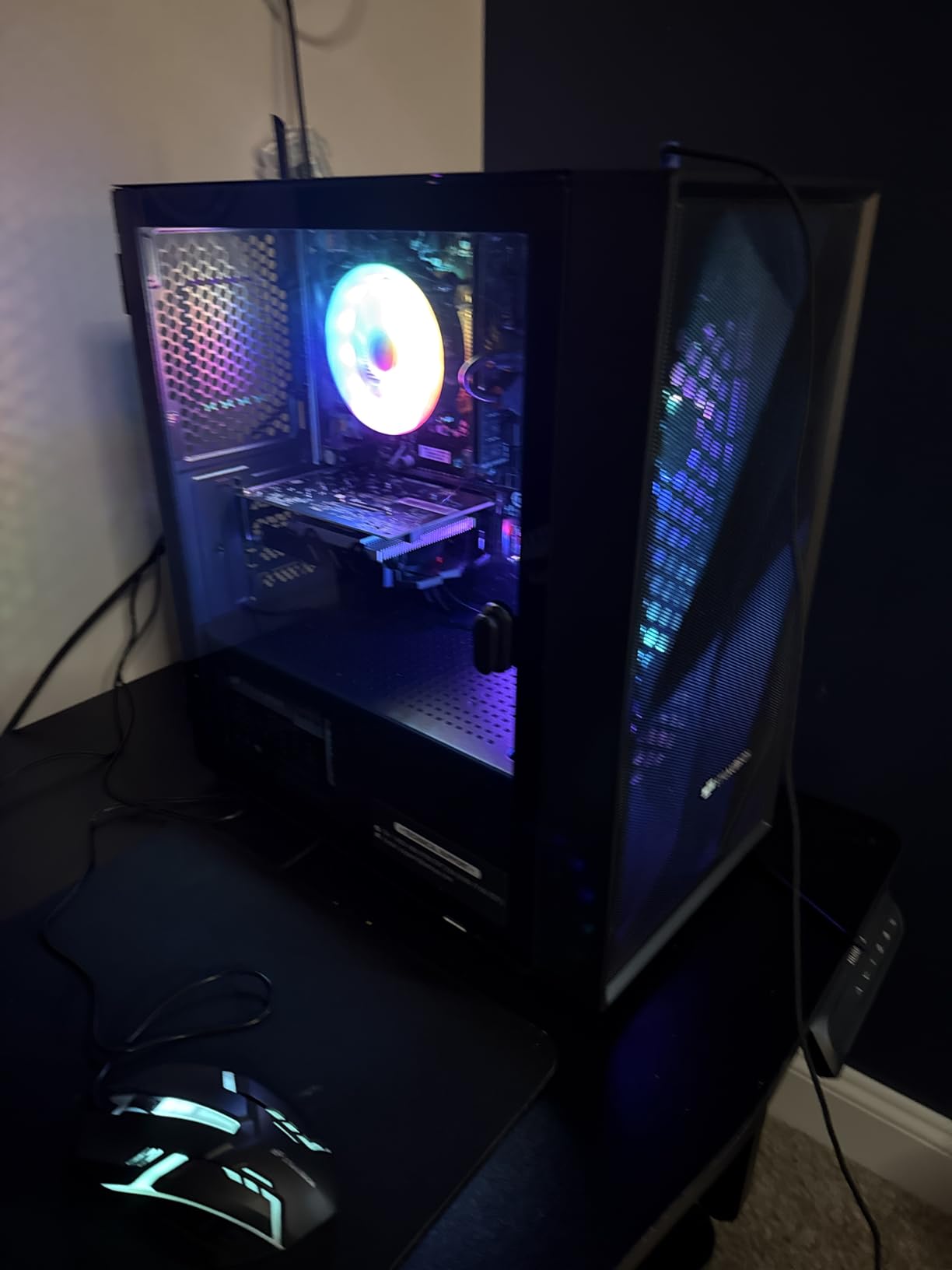 STGAubron Prebuilt Gaming PC Desktop, Radeon RX 550 4G, Intel Core i5 up to 3.6GHz, 16G RAM, 512G SSD, WiFi 6, BT 5.0, RGB Fan x2, Windows 11 Home - Customer Photo 4