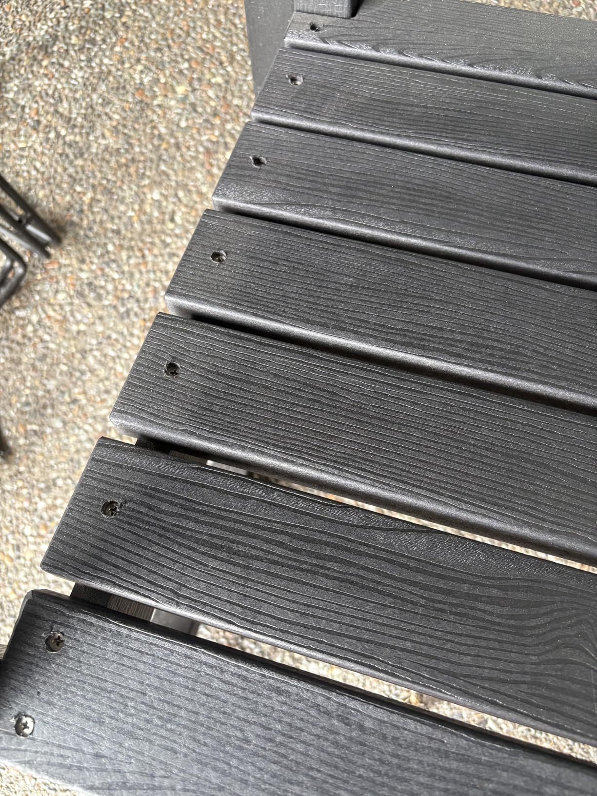 SERWALL Oversized Rocking Chair, Outdoor Rocking Chair for Adults, All Weather Resistant Porch Rocker for Lawn Garden, Blue - Customer Photo 4