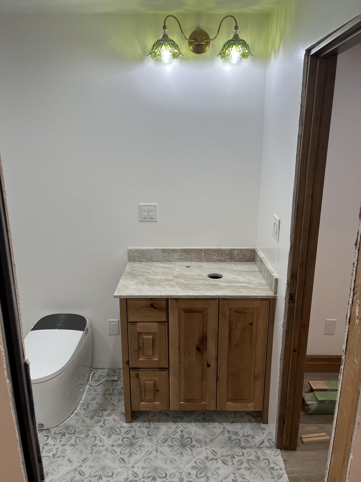 EPLO Smart Toilet - Elongated Heated Seat, Auto Flush,Kick Flush,Warm Wash, Modern One piece Toilet with Bidet built in, ADA Comfort Height for Bathroom, Blackout can Flush, Night Light, LED Display - Customer Photo 1