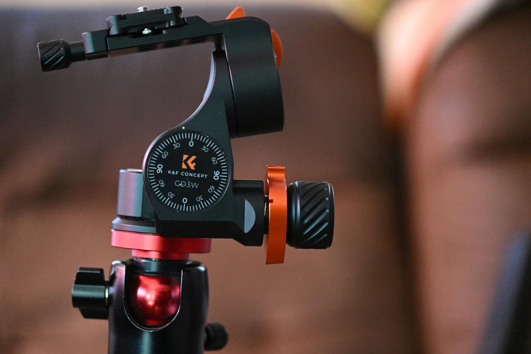 K&F CONCEPT 3-Way Geared Tripod Head, Millimeter Micro-Adjustment, Full CNC Aluminum Alloy Tripod Head, Maximum Load Capacity of 13.2lbs/6kg for Star Shooting, Commercial Photography, etc. - Customer Photo 3