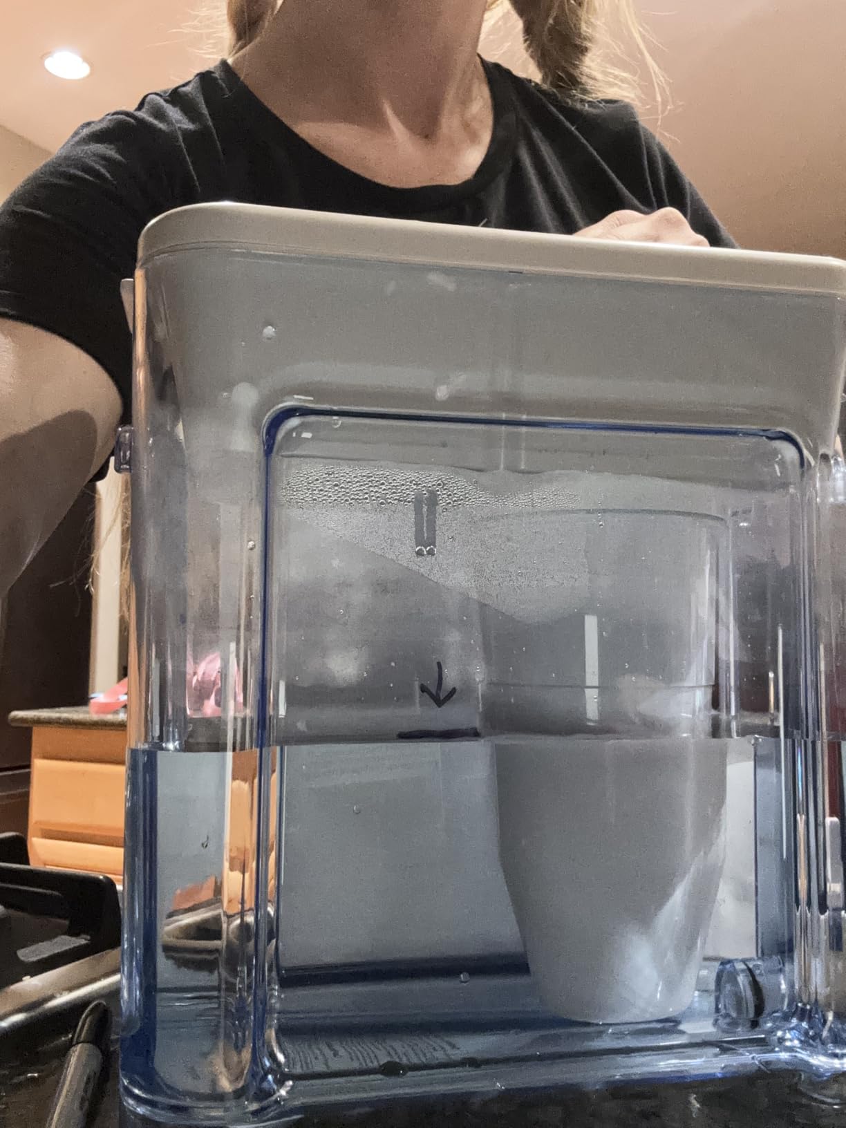 ZeroWater 22-Cup 5-Stage Water Filter Dispenser with Instant Read Out - 0 TDS for Improved Tap Water Taste - IAPMO Certified to Reduce Lead, Chromium, and PFOA/PFOS - Customer Photo 2