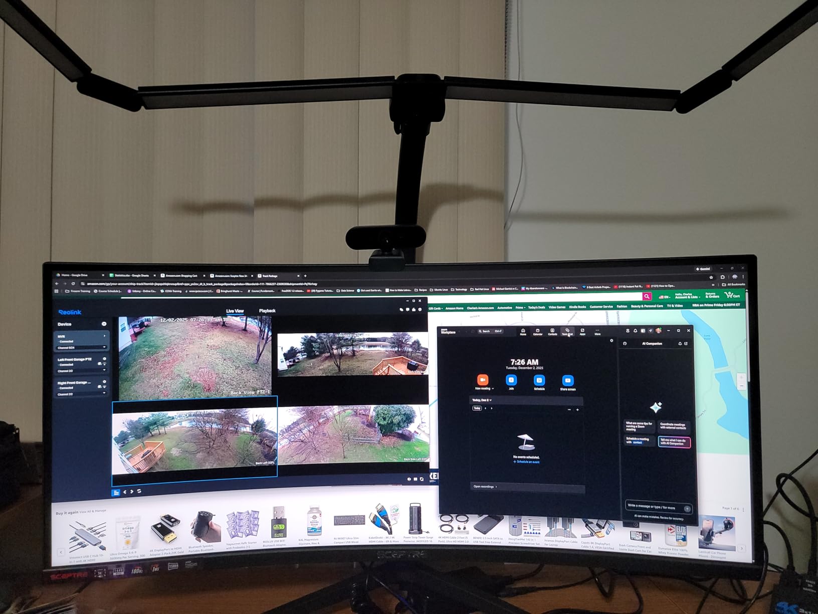 Sceptre 34-Inch Curved Ultrawide WQHD Monitor (3440 × 1440), R1500, up to 180Hz/165Hz, DisplayPort x2, 99% sRGB, 1ms, Built-in Speakers, Machine Black, 2025 (C345B-QUT168) - Customer Photo 1