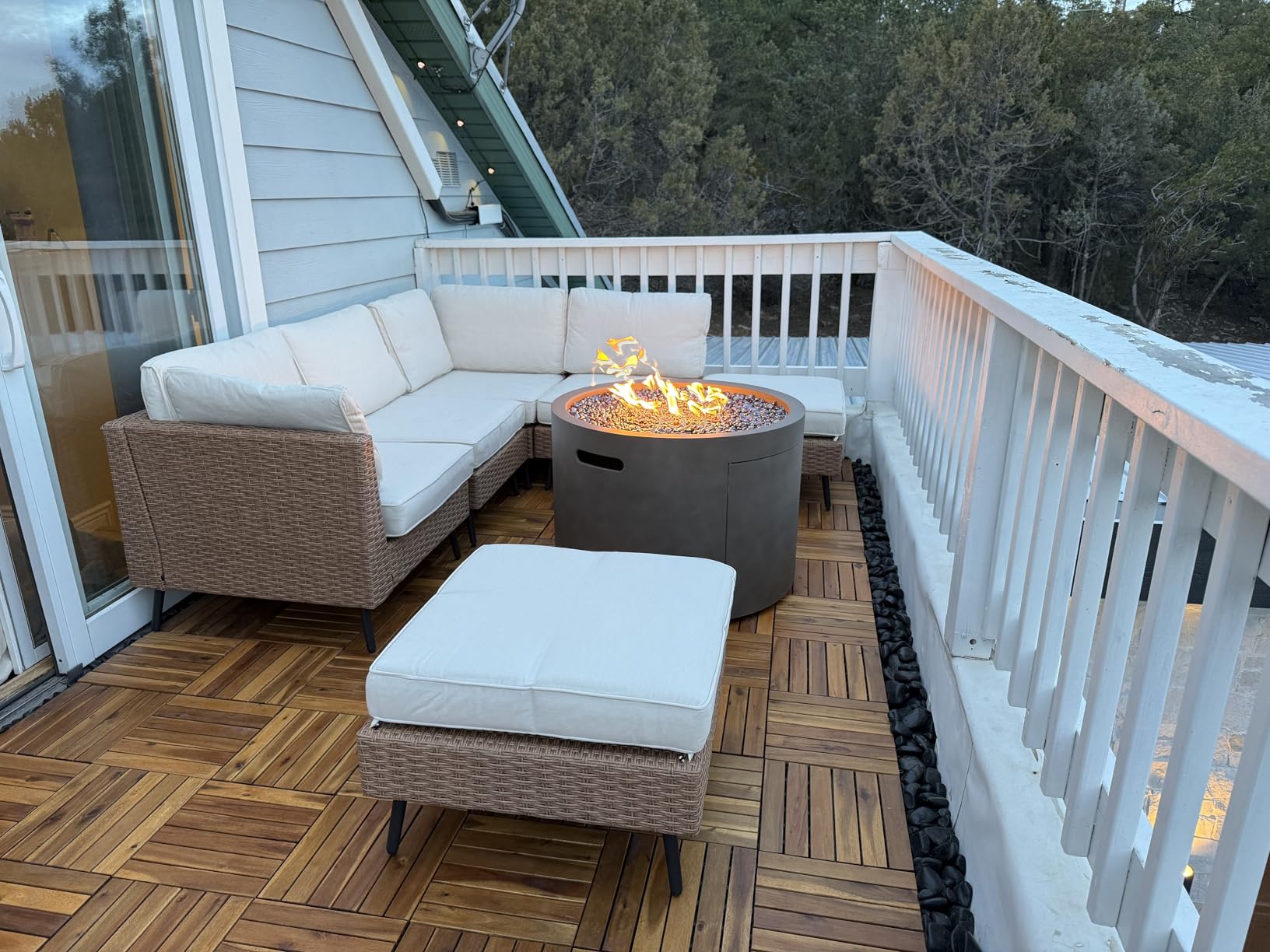 LAUSAINT HOME Outdoor Patio Furniture, 8 Piece Outdoor Sectional Sofa PE Rattan Wicker Patio Conversation Sets,All Weather Patio Furniture Set with Thick Cushions for Garden, Poolside, Backyard - Customer Photo 1