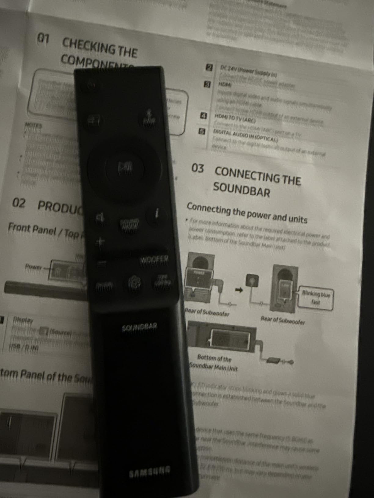 Samsung HW-C450 2.1ch Soundbar w/DTS Virtual X, Subwoofer Included, Bass Boost, Adaptive Sound Lite, Game Mode, Bluetooth, Wireless Surround Sound Compatible - Customer Photo 4