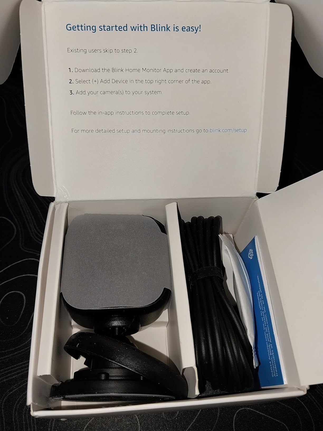 Blink Mini 2 — Home Security & Pet Camera(s) with HD video, color night view, motion detection, two-way audio, and built-in spotlight — 1 camera (Black) - Customer Photo 2