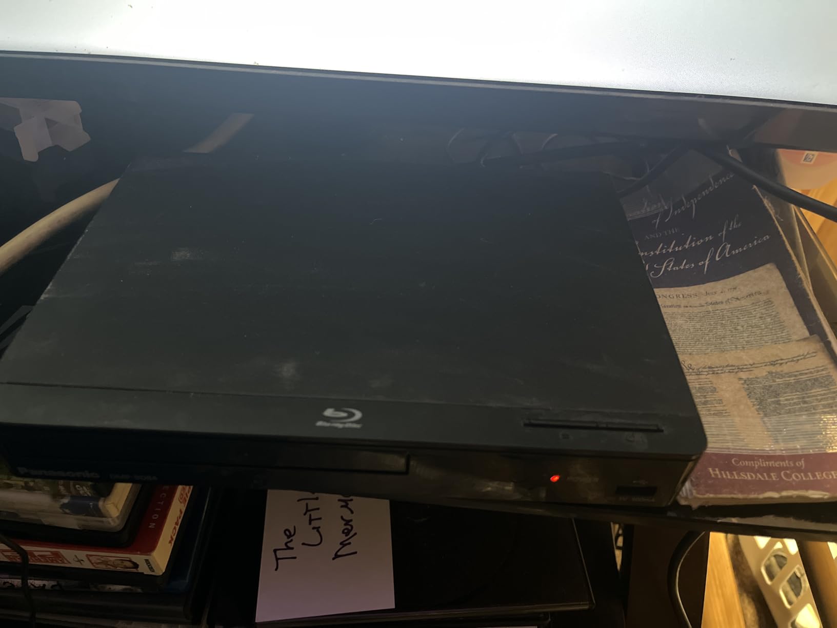 Panasonic Blue Ray Player with Full HD Picture Quality and Hi-Res Dolby Digital Sound, DMP-BD84P-K Blu Ray DVD Player, Black - Customer Photo 1