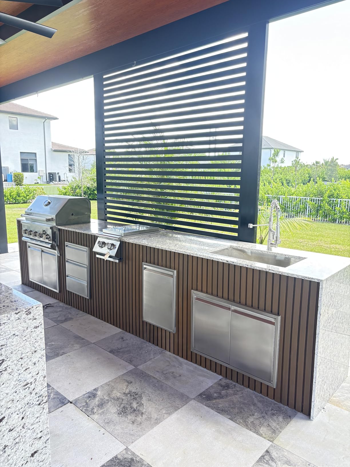 Spire Premium 6 Burner Built In Gas Grill Island Head, Stainless Steel 36 Inch Propane Grill with Rear Burner, 73,000 BTUs, 904 SQ In Racks with Dual Fuel Compatibility - 740-0781P - Customer Photo 2