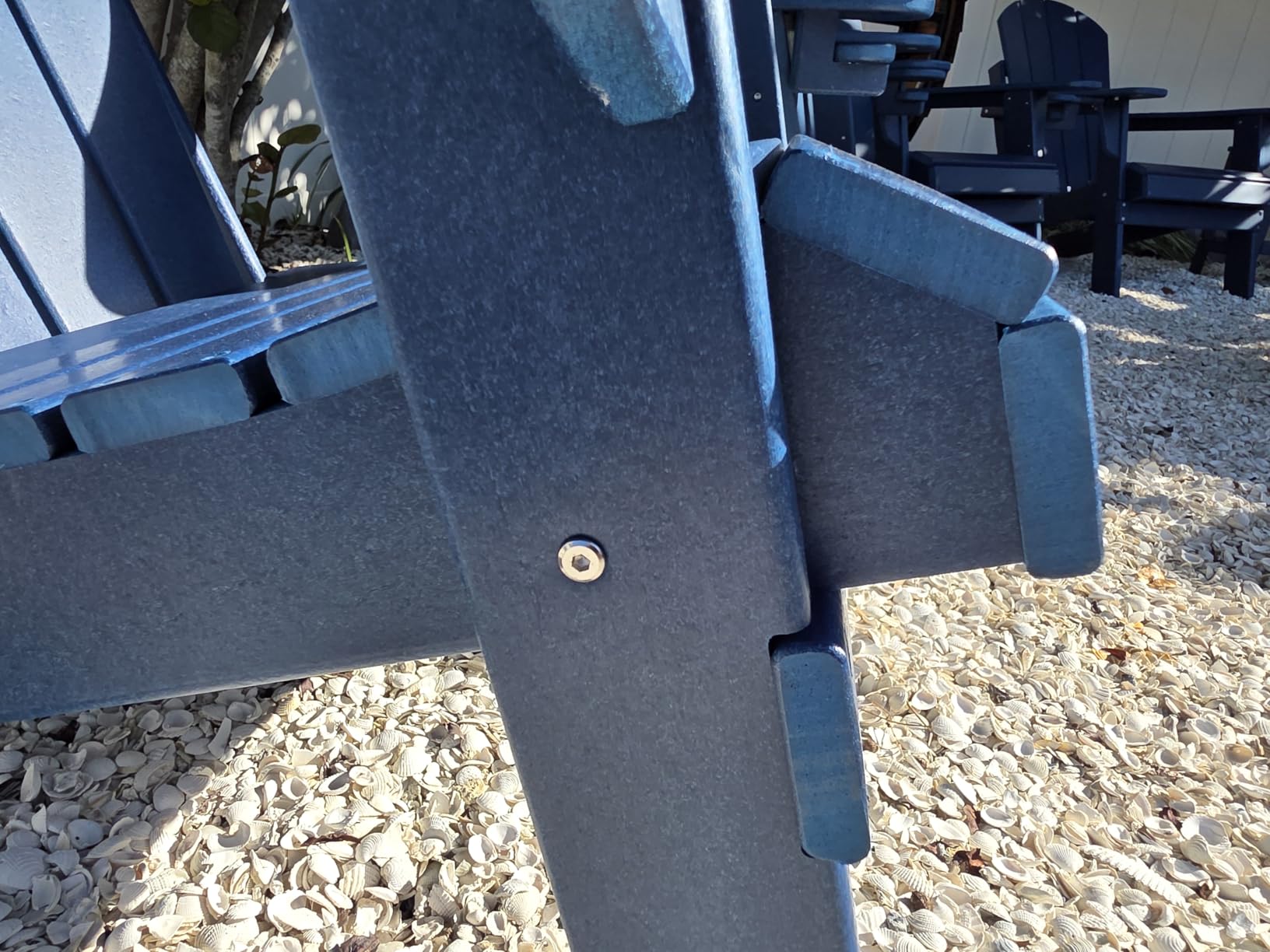 GREENVINES Folding-Adirondack-Chairs-Set-of-2 | HDPE Plastic | Fire Pit Chair | All Weather | Cup Holder | Blue - Customer Photo 1