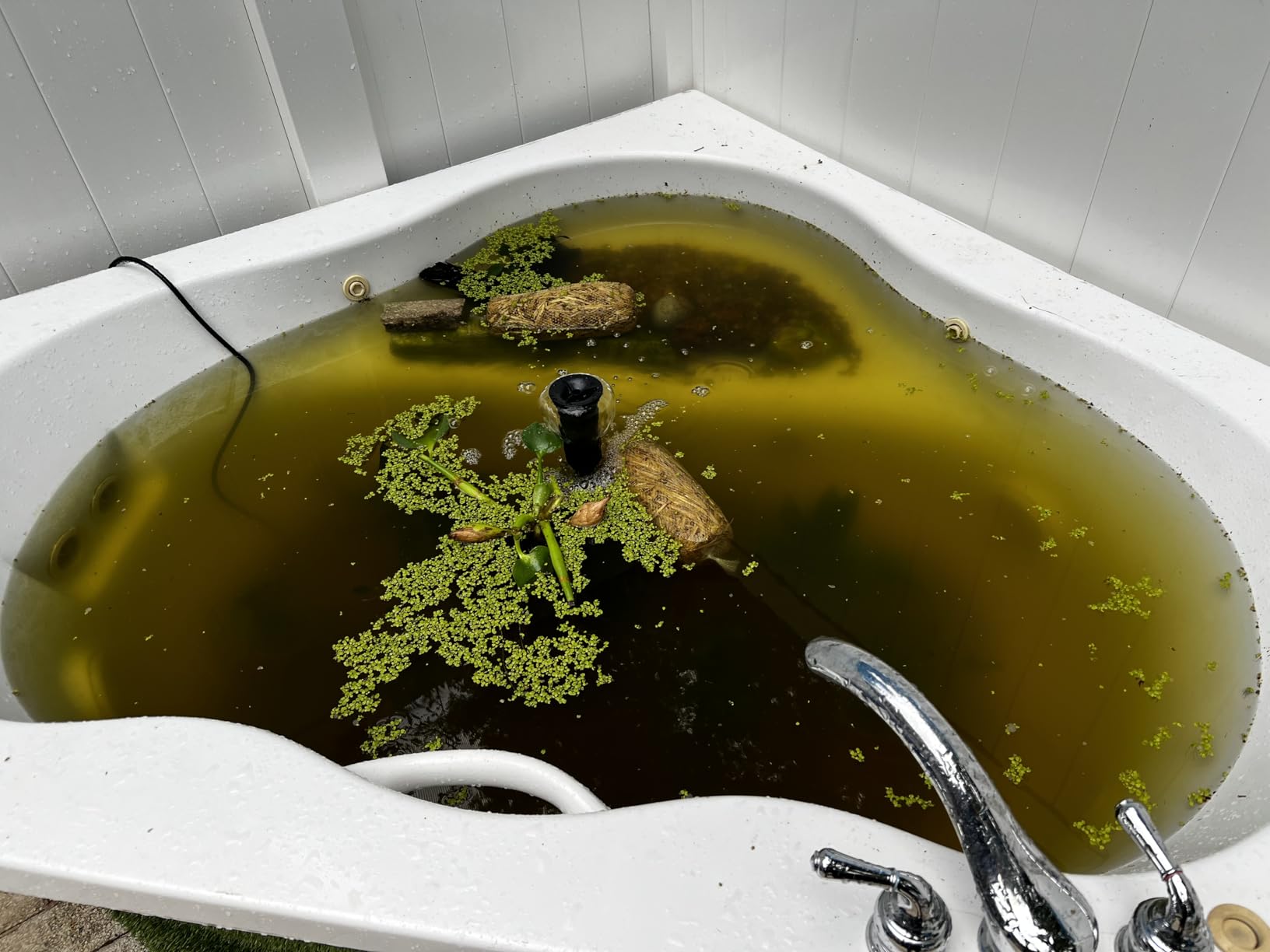 Anbull Pond Filter Fountain Pump, 660GPH 110V/50W Submersible Water Pump for Outdoor Ponds, All-in-One Pond Filter System with 5W UV-C Lamp for Clearing Pond Garden Fish Tank Aquarium - Customer Photo 2