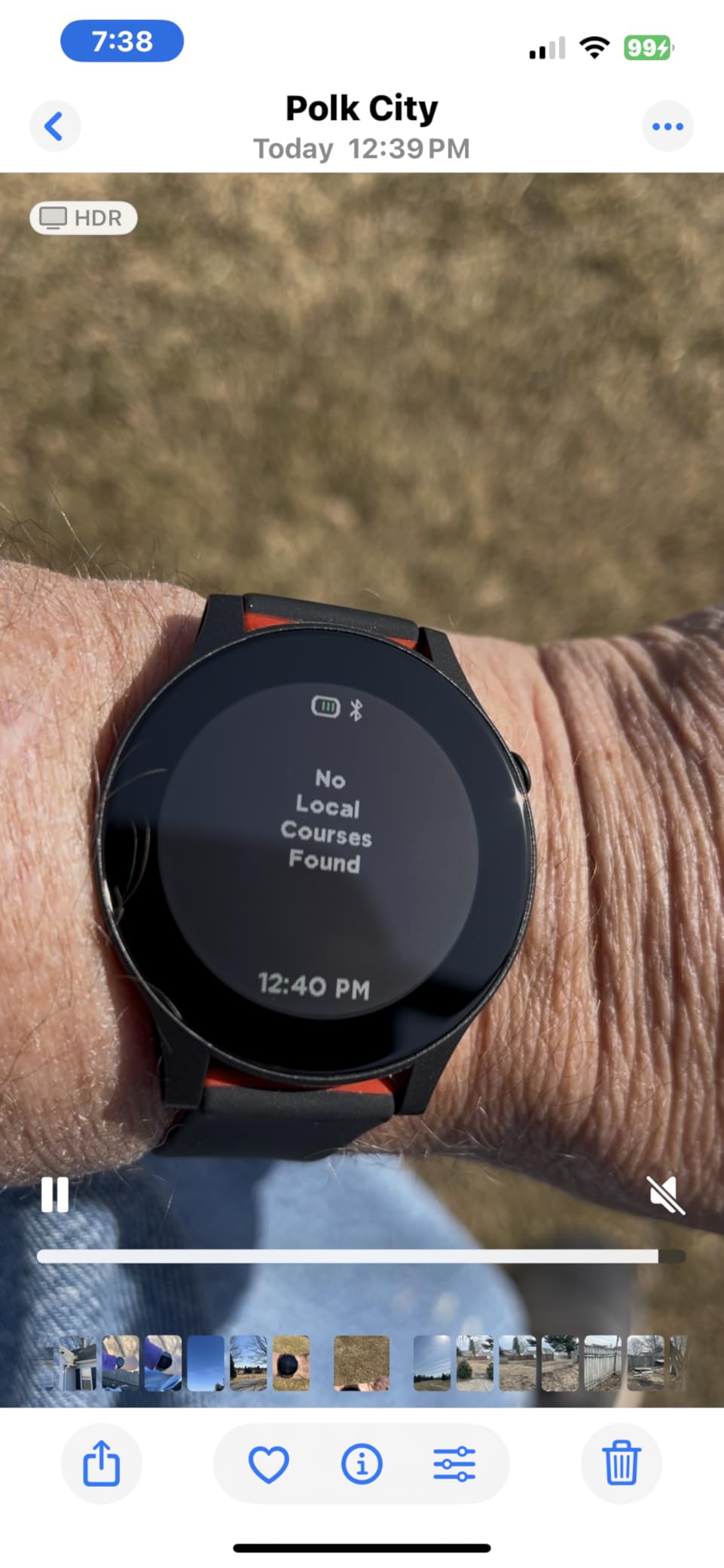 Watch+ Golf GPS Watch LCD Touchscreen - Customer Photo 1