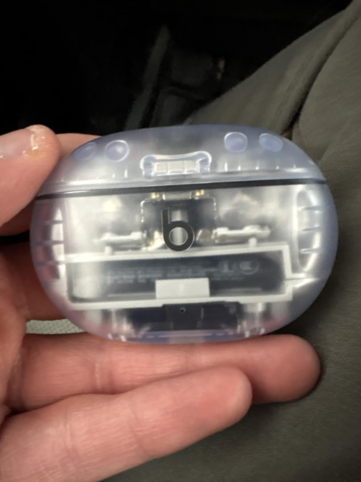 Beats Studio Buds + | True Wireless Noise Cancelling Earbuds, Enhanced Apple & Android Compatibility, Built-in Microphone, Sweat Resistant Bluetooth Headphones, Spatial Audio - Transparent - Customer Photo 2