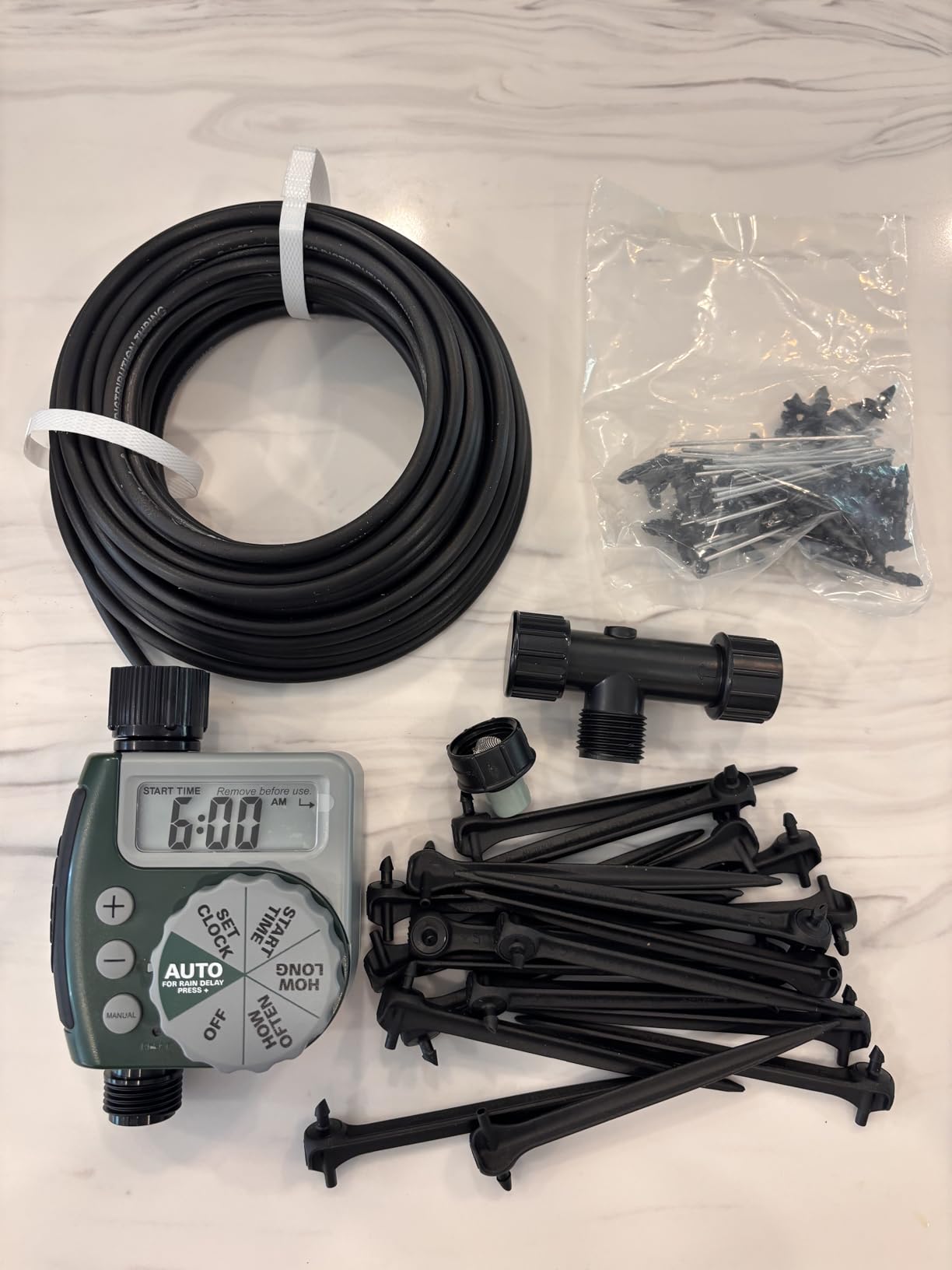 Orbit 91944 Tomato Garden Drip Irrigation System - Complete 10-Plant Watering Kit with Push-Connect Fittings - Customer Photo 1