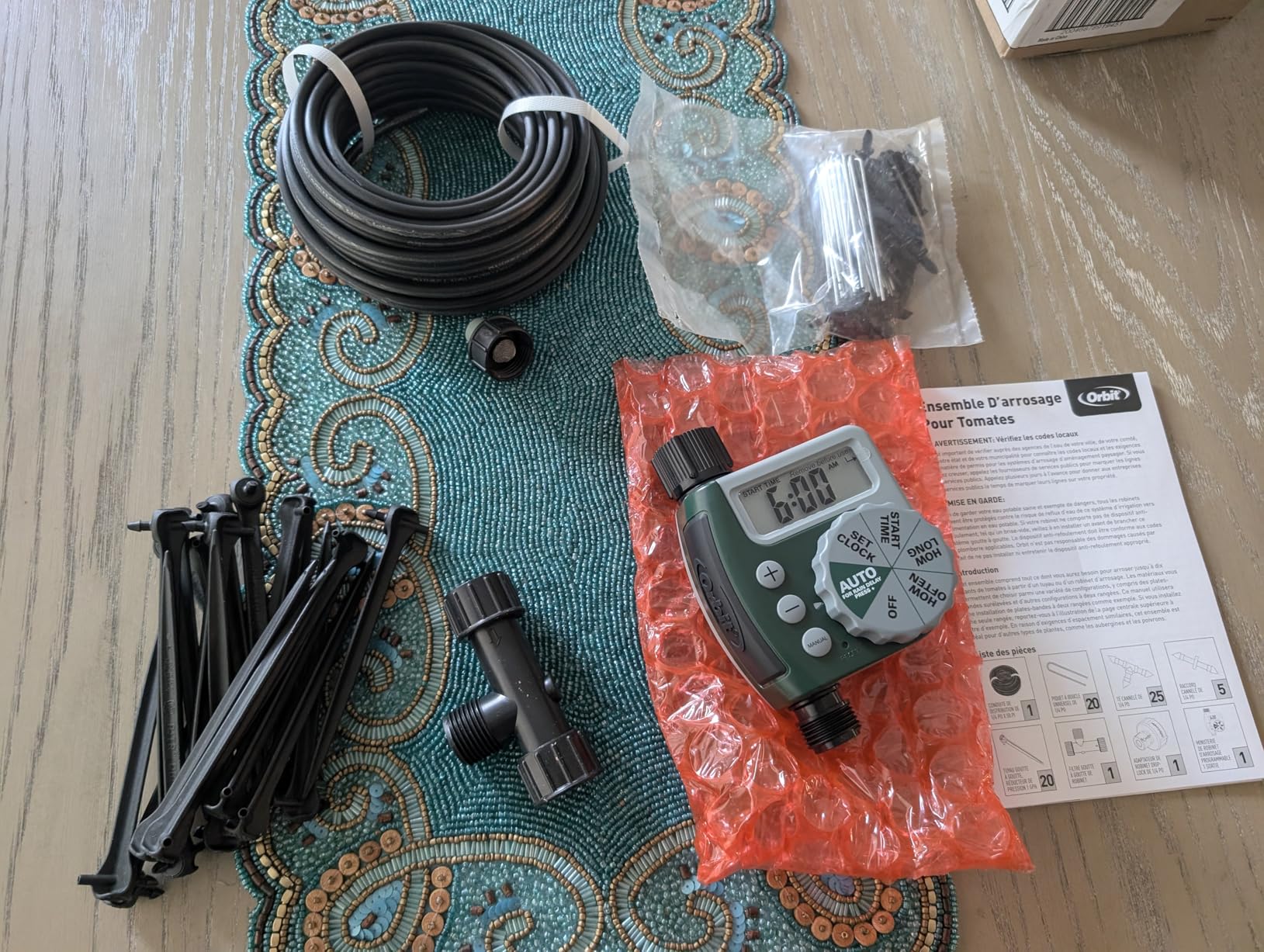 Orbit 91944 Tomato Garden Drip Irrigation System - Complete 10-Plant Watering Kit with Push-Connect Fittings - Customer Photo 2