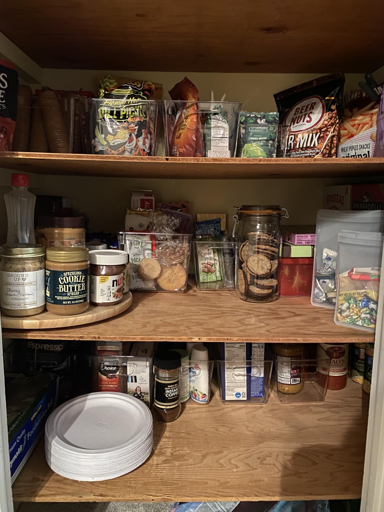 Vtopmart 6 PCS Clear Plastic Storage Bins, Pantry Organizer Containers with Handle for Refrigerator, Fridge, Cabinet, Kitchen, Countertops, Cupboard, Home Organization and Storage, XL - Customer Photo 1