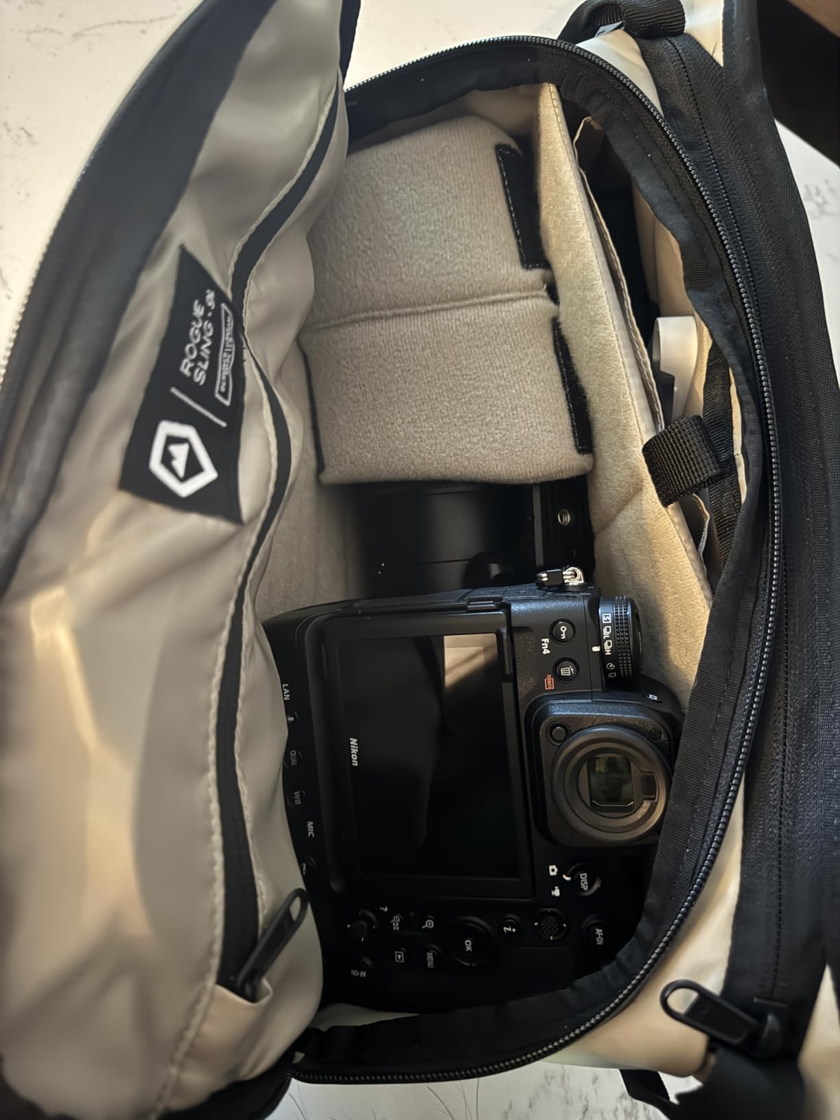 WANDRD ROGUE V1 3L Sling: Compact Camera Sling and Crossbody Bag with Fast Access, 3-Way Carry– Lightweight Everyday Bag Great for Travel, Photography, and Daily Use (Wasatch Green) - Customer Photo 2