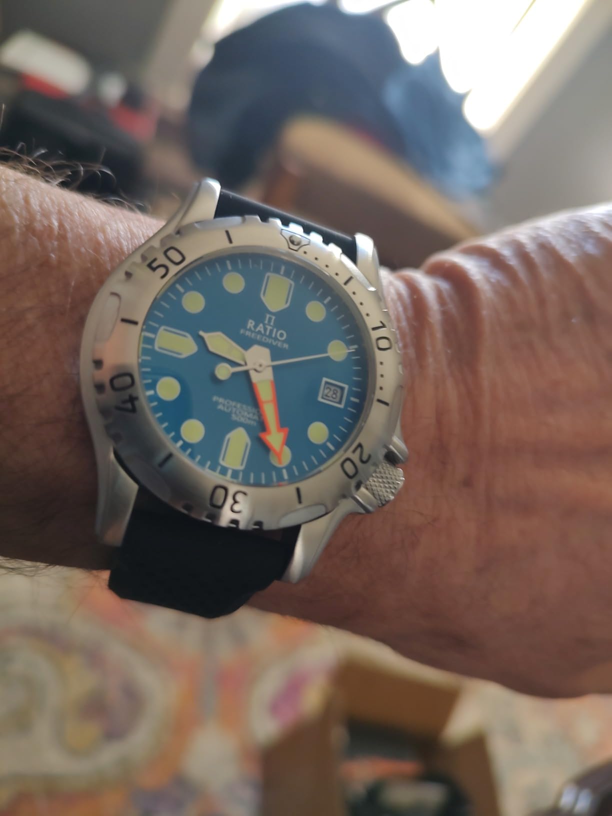 RATIO FreeDiver Professional Dive Watch Sapphire Crystal Automatic Diver Watch 500M Water Resistant Diving Watch for Men - Customer Photo 1