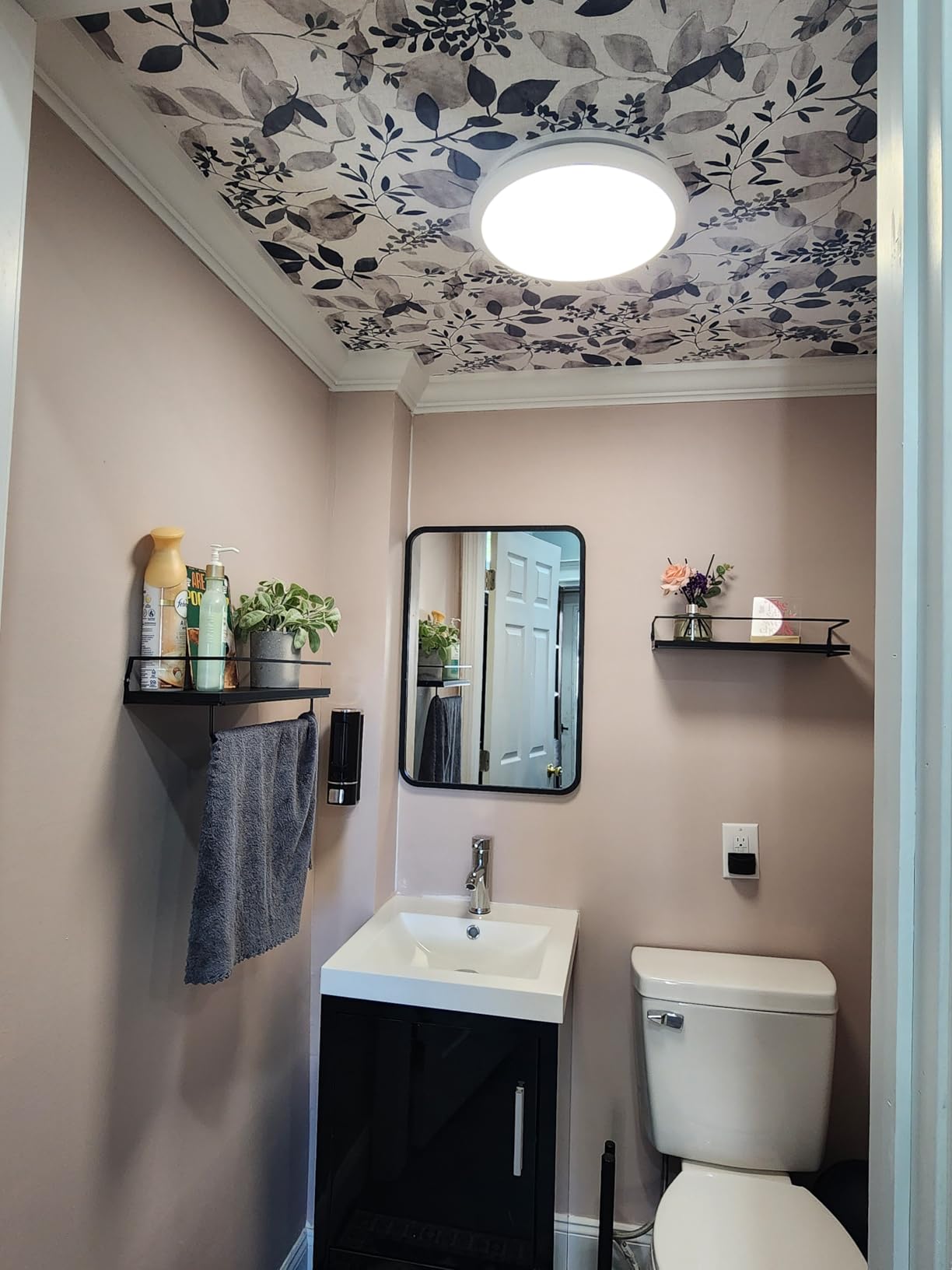 Homewerks 7141-80-G4 Bathroom Fan Integrated LED Light Ceiling Mount Exhaust Ventilation Whisper Quiet 1.1 Sones 80 CFM, White - Customer Photo 1