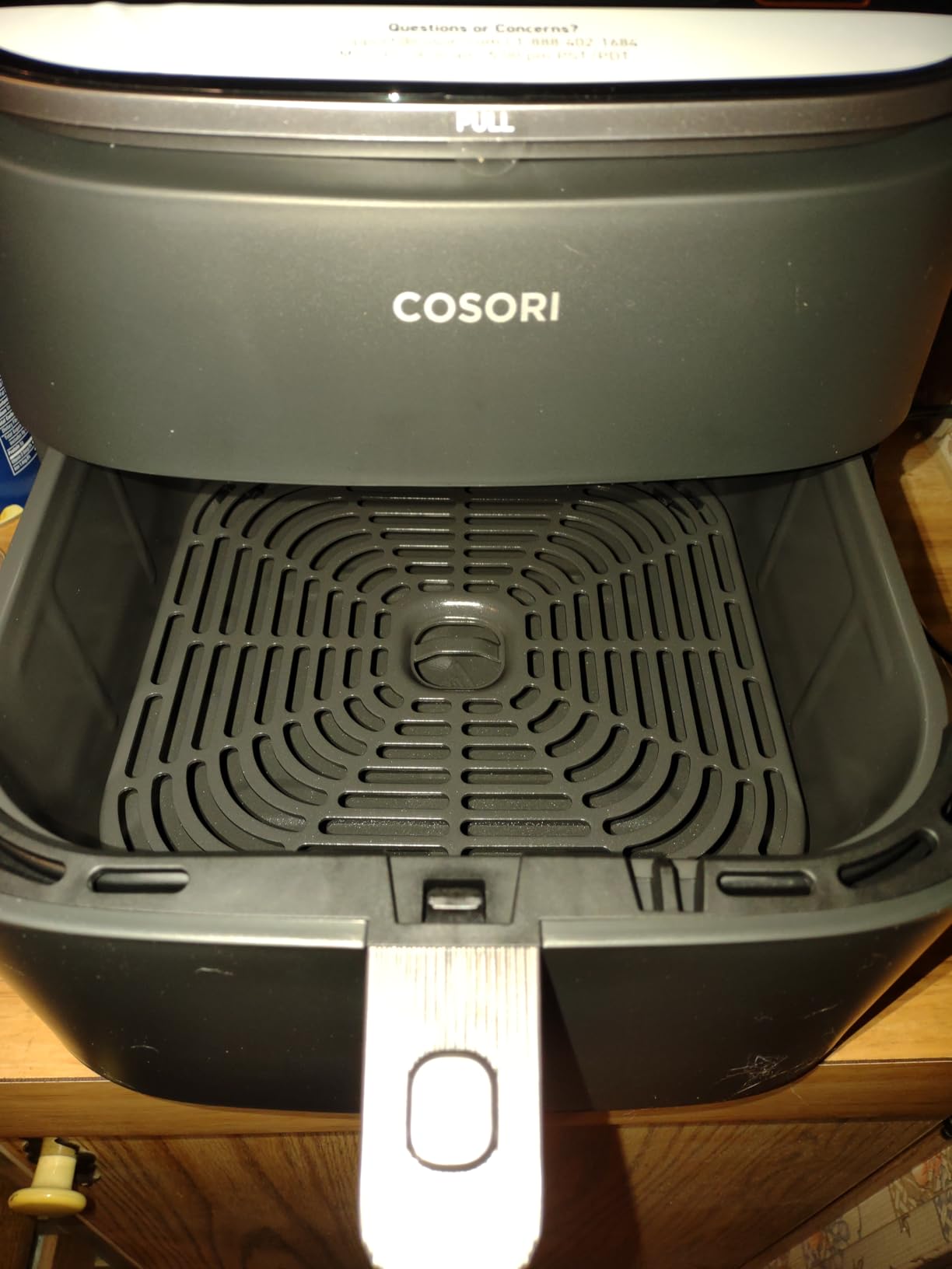 Cosori 9-in-1 TurboBlaze Air Fryer 6 Qt, PFAS-Free Ceramic Coating, 90°-450°F, Precise Heating for Even Results, Air Fry, Roast, Bake, Broil, Dry, Frozen, Proof, Reheat, Keep Warm, 120V, Dark Gray customer photo 2